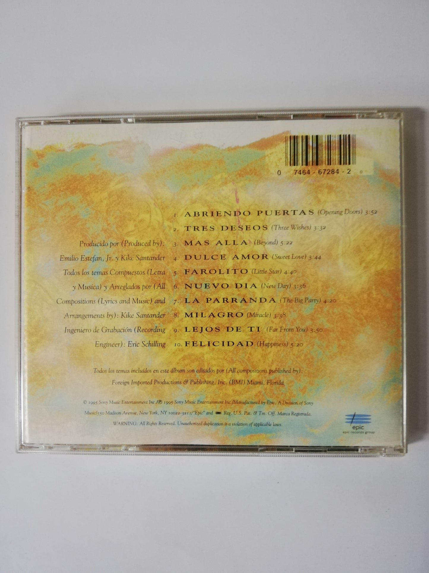 CD GLORIA ESTEFAN - ABRIENDO PUERTAS