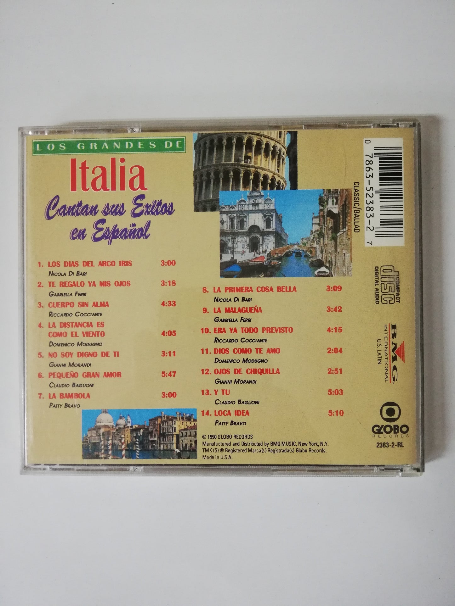 CD LOS GRANDES DE ITALIA CANTAN SUS EXITOS EN ESPAÑOL - VARIOS INTÉRPRETES