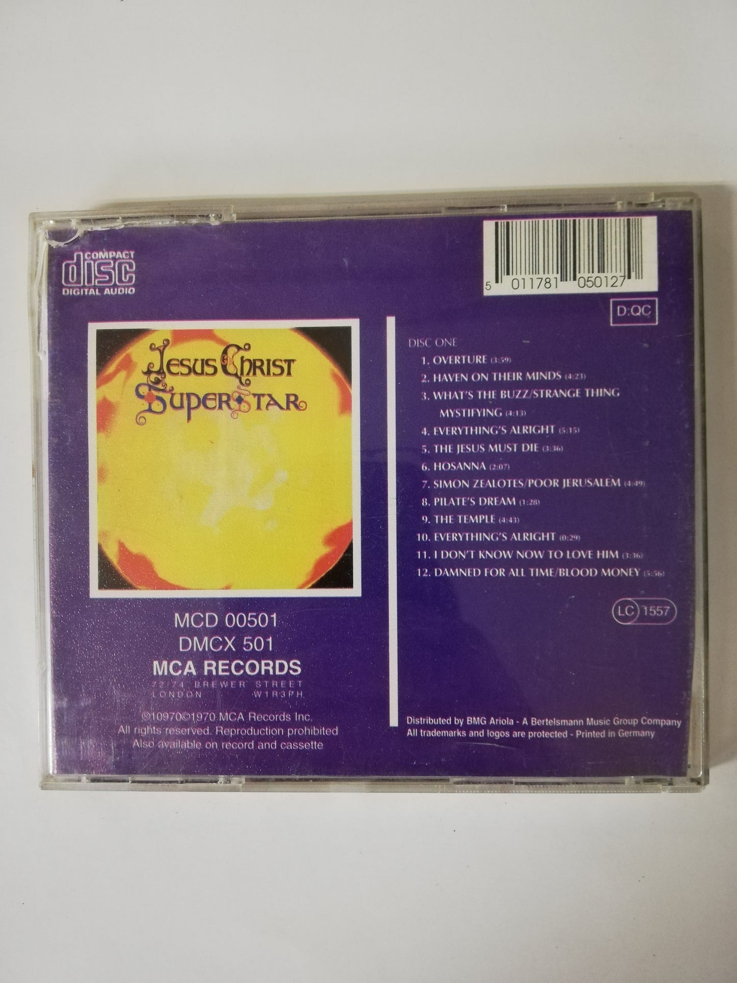 CD JESUS CHRIST SUPERSTAR VOL. 1 - A ROCK OPERA