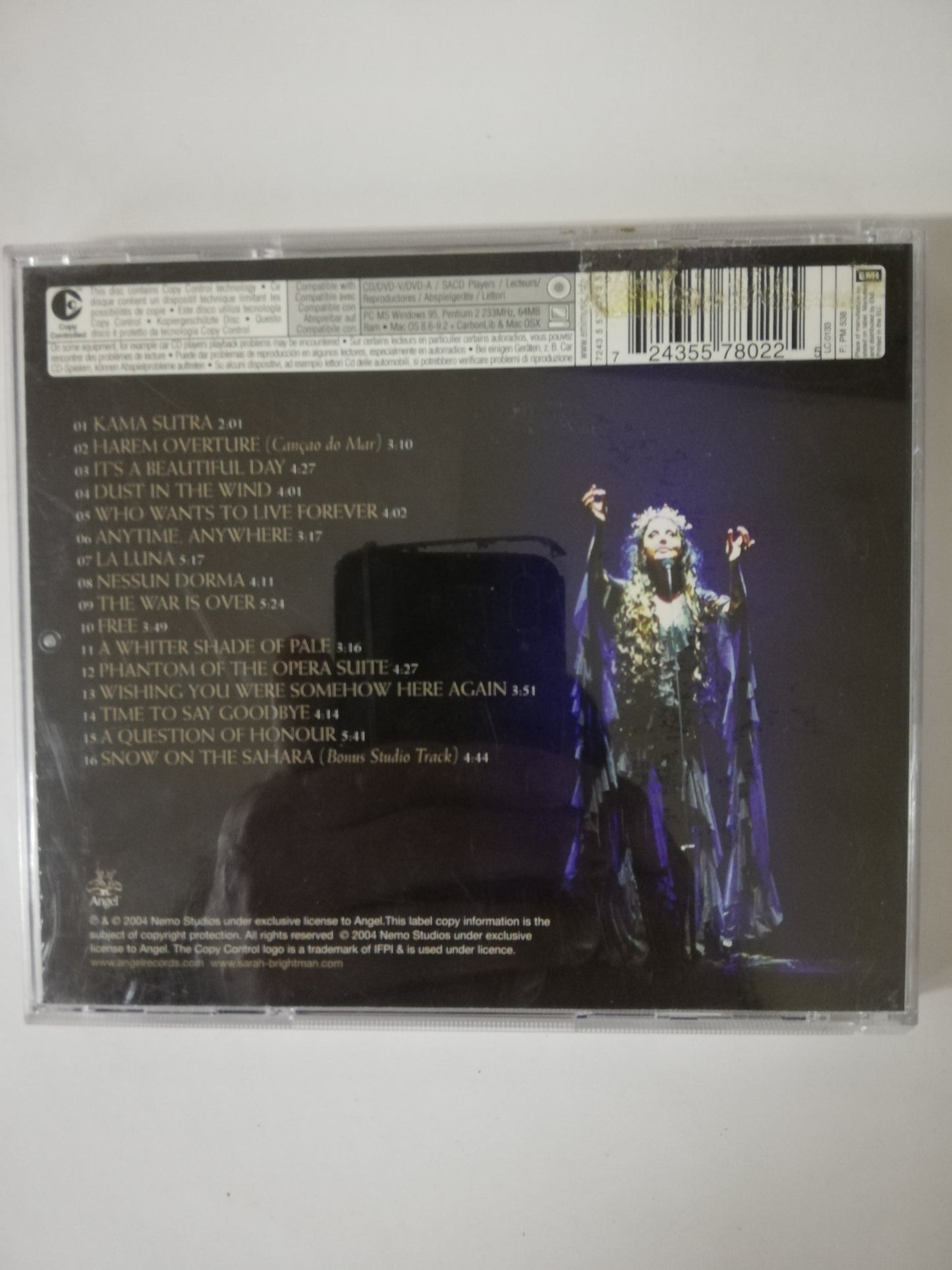 CD SARAH BRIGHTMAN - THE HAREM WORLD TOUR - LIVE FROM LAS VEGAS
