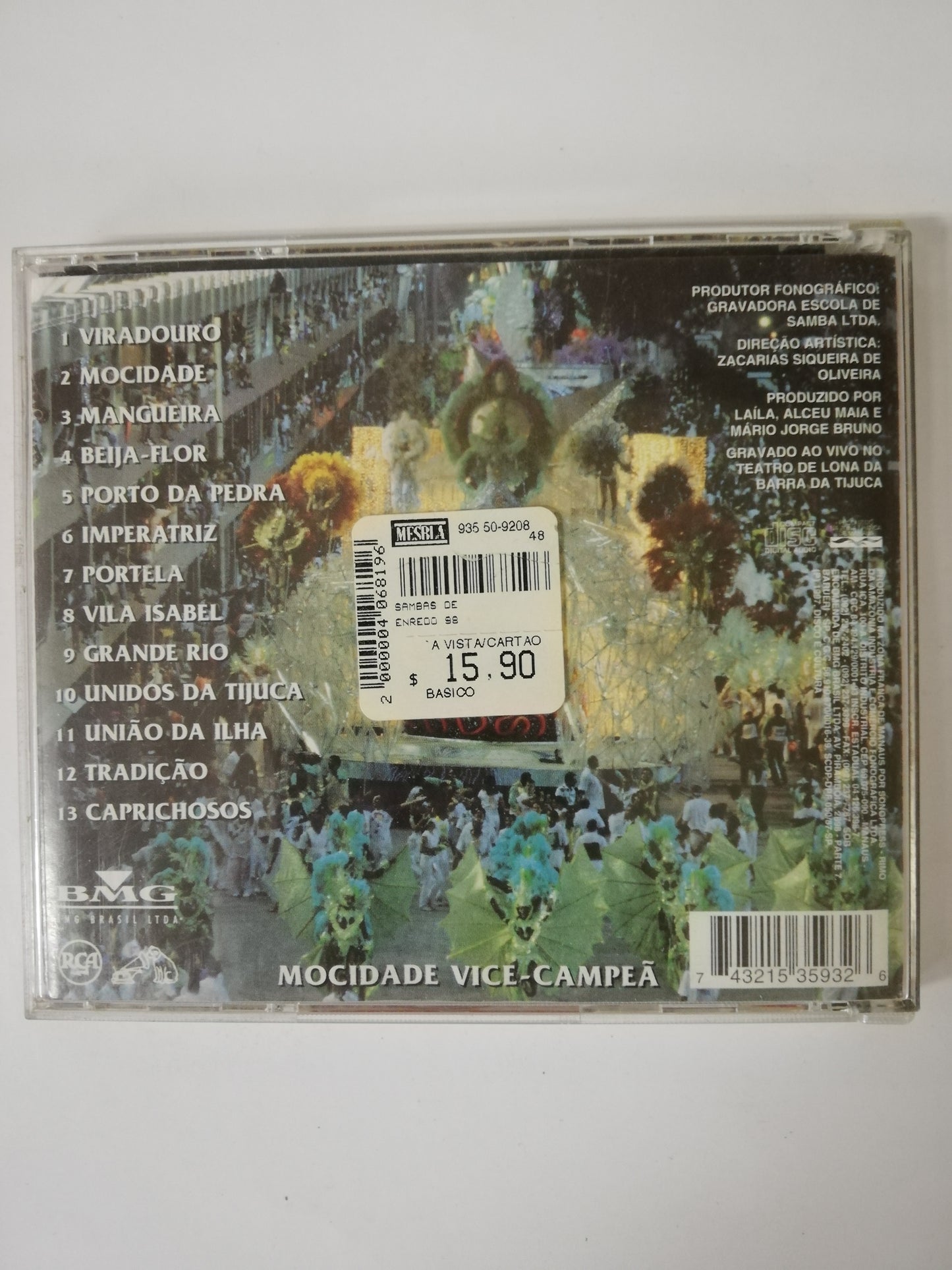 CD SAMBAS DE ENREDO ´98 - VIRADOURO CAMPEA