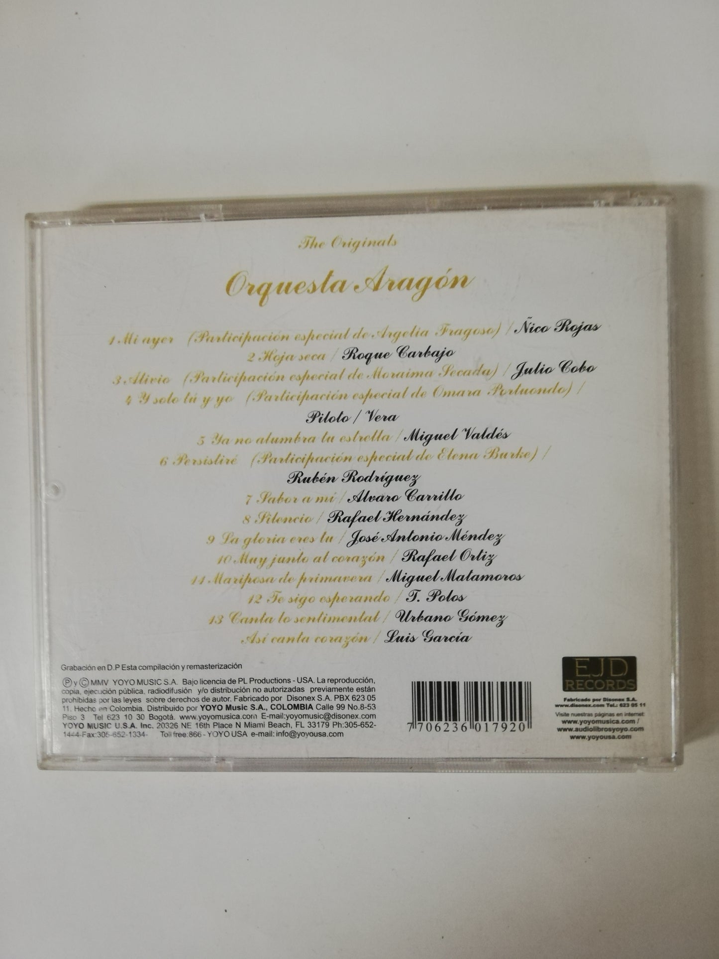 CD ORQUESTA ARAGÓN - ROMANTIC VOICES WITH THE ORQUESTA ARAGÓN