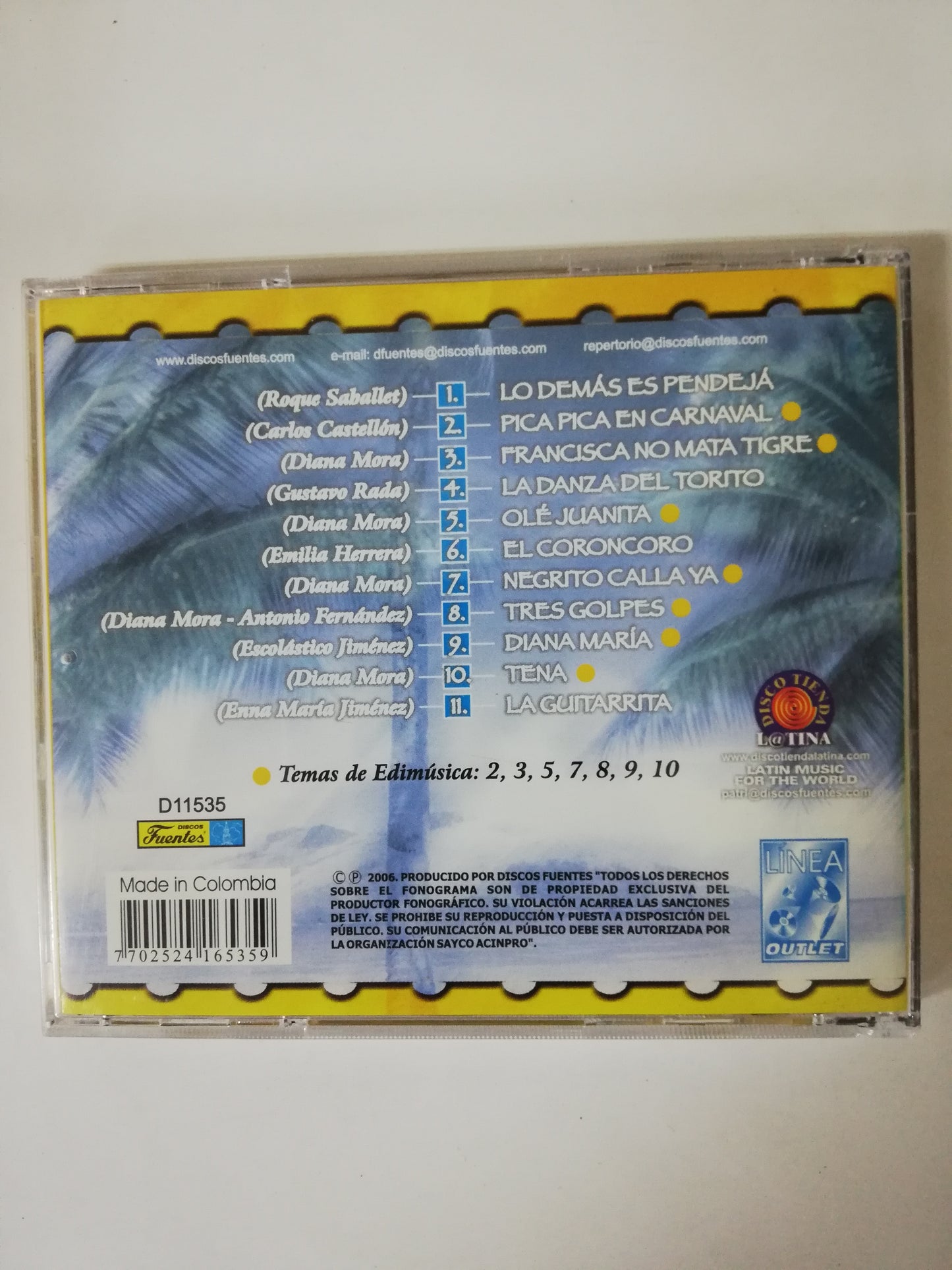 CD LAS HIJAS DE DOÑA DIANA - LO DEMÁS ES PENDEJÁ