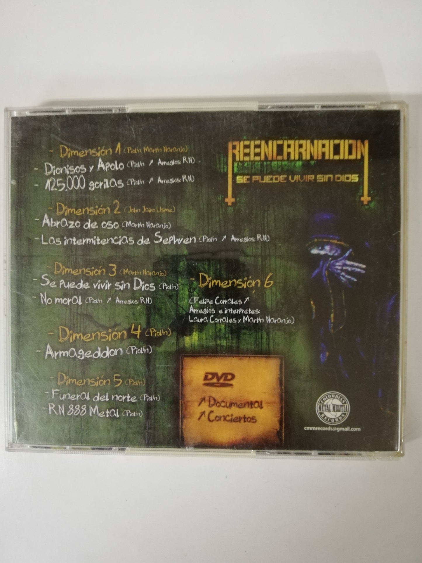 CD REENCARNACION - SE PUEDE VIVIR SIN DIOS - CD + DVD