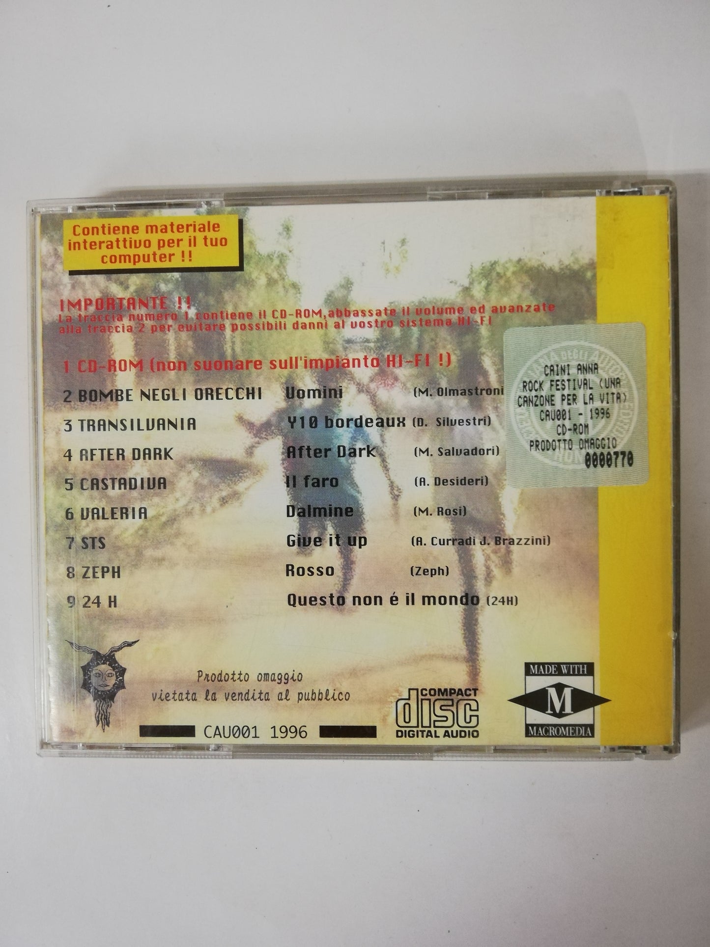 CD 3o ROCK FESTIVAL - UNA CANZONE PER LA VITA