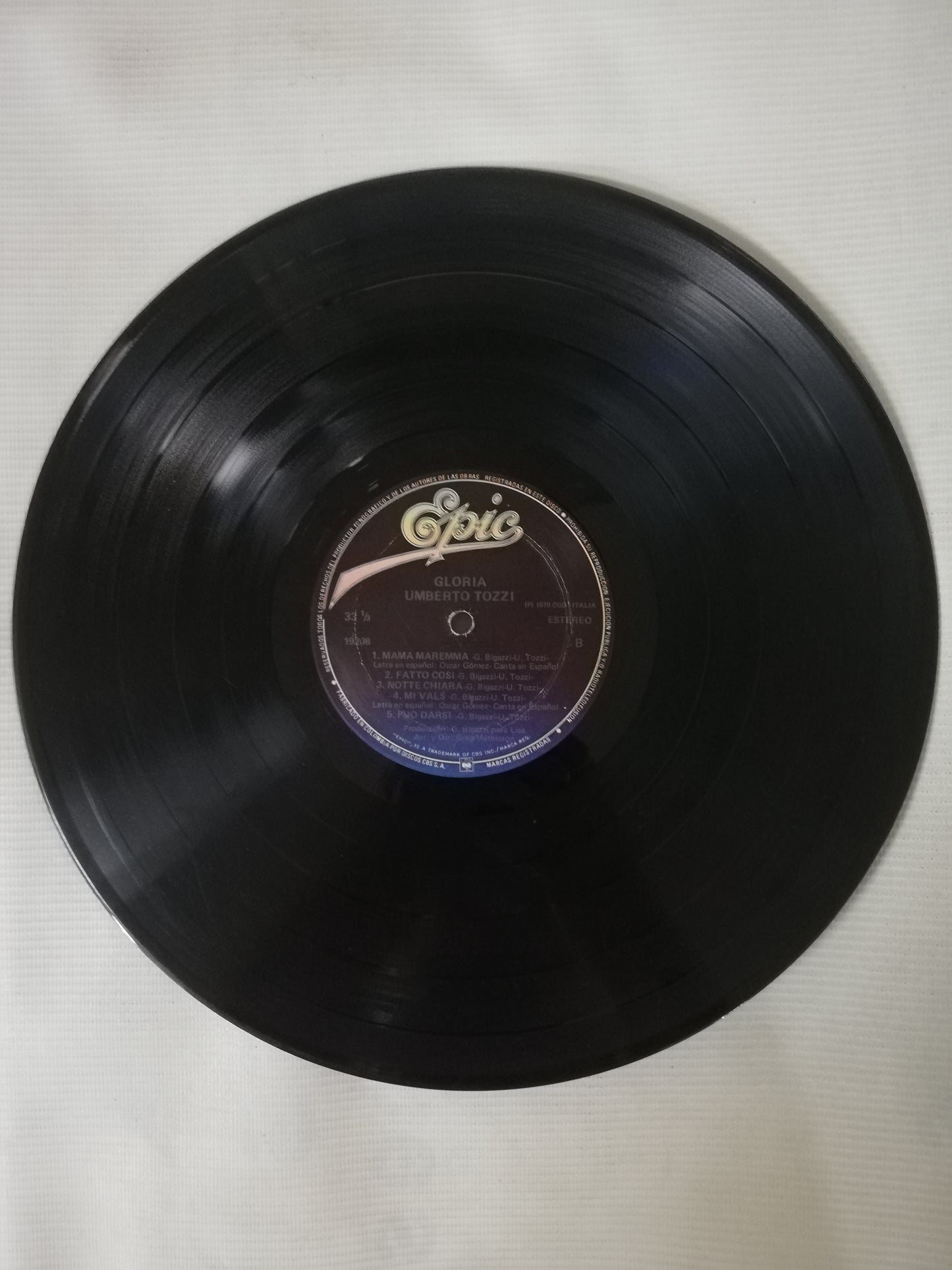 LP UMBERTO TOZZI - GLORIA