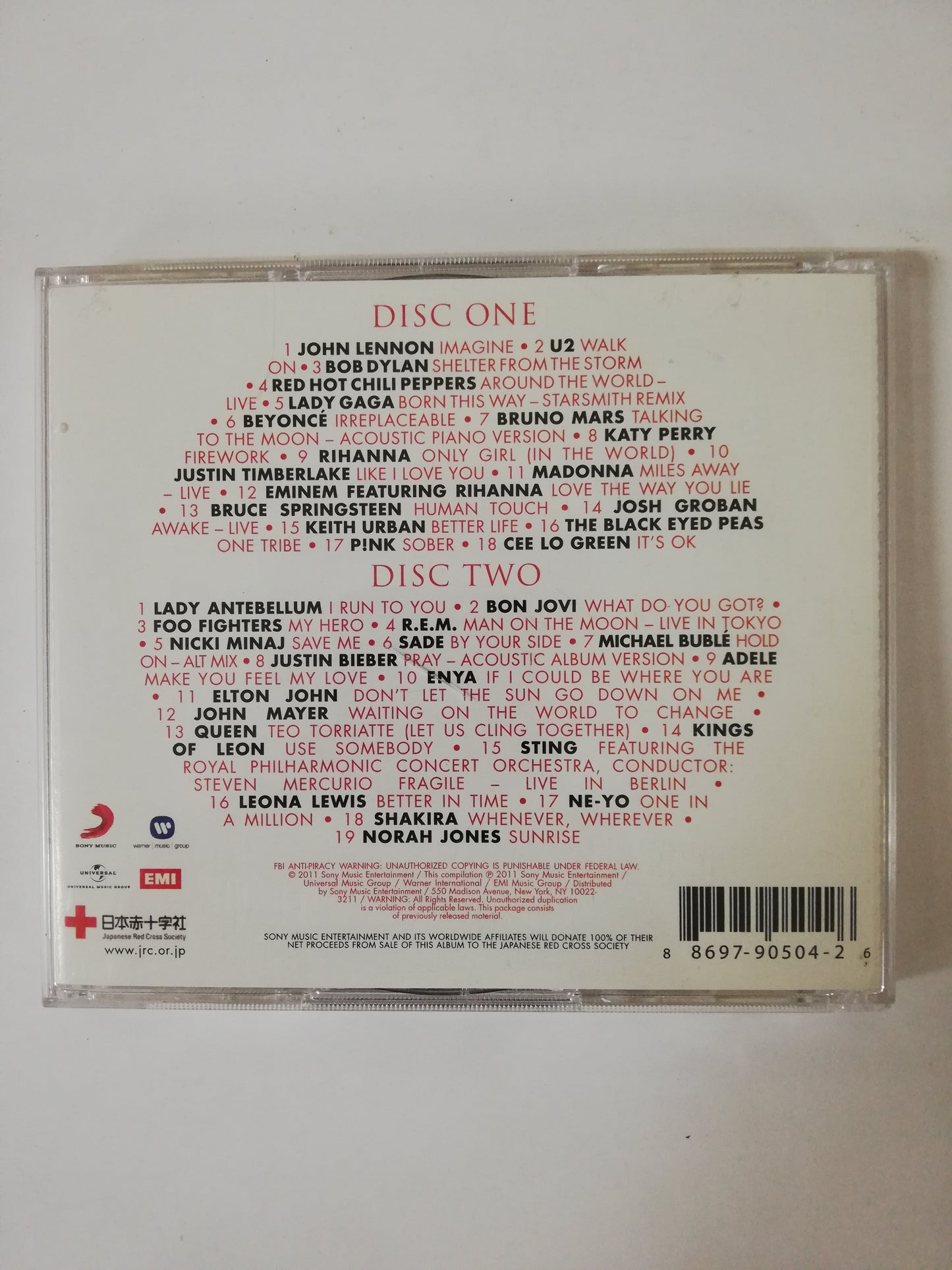 CD SONGS FOR JAPAN - VARIOUS ARTISTS - CD X 2