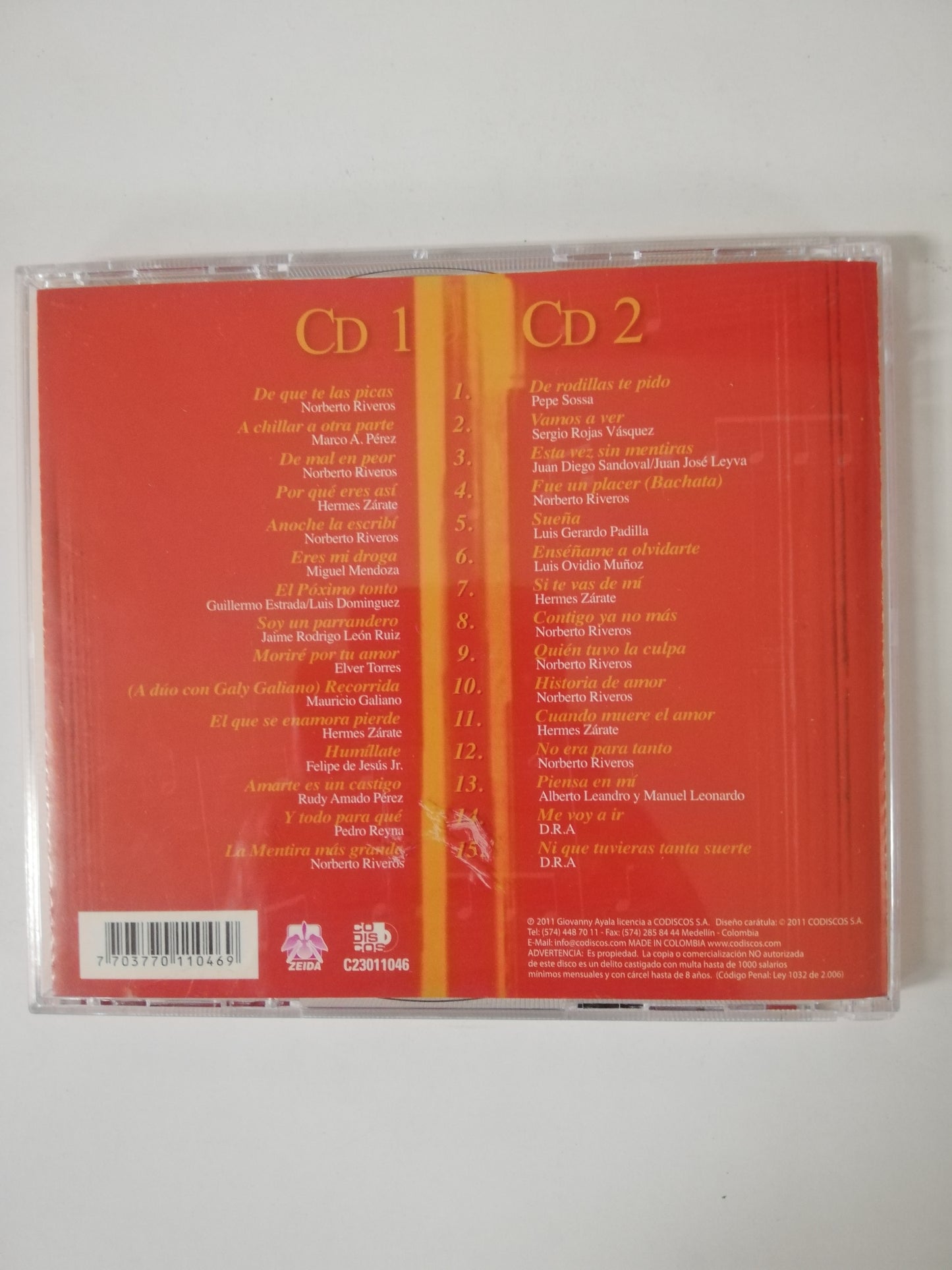 CD GIOVANNY AYALA - 30 MEJORES - CD X 2