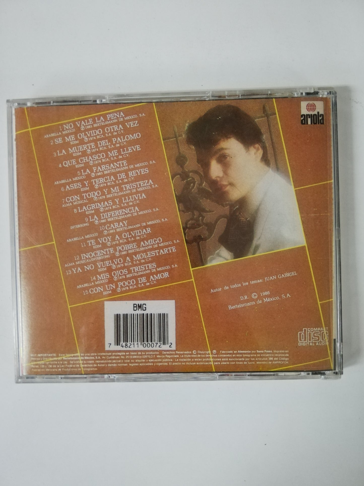 CD JUAN GABRIEL - 15 AÑOS DE EXITOS RANCHEROS