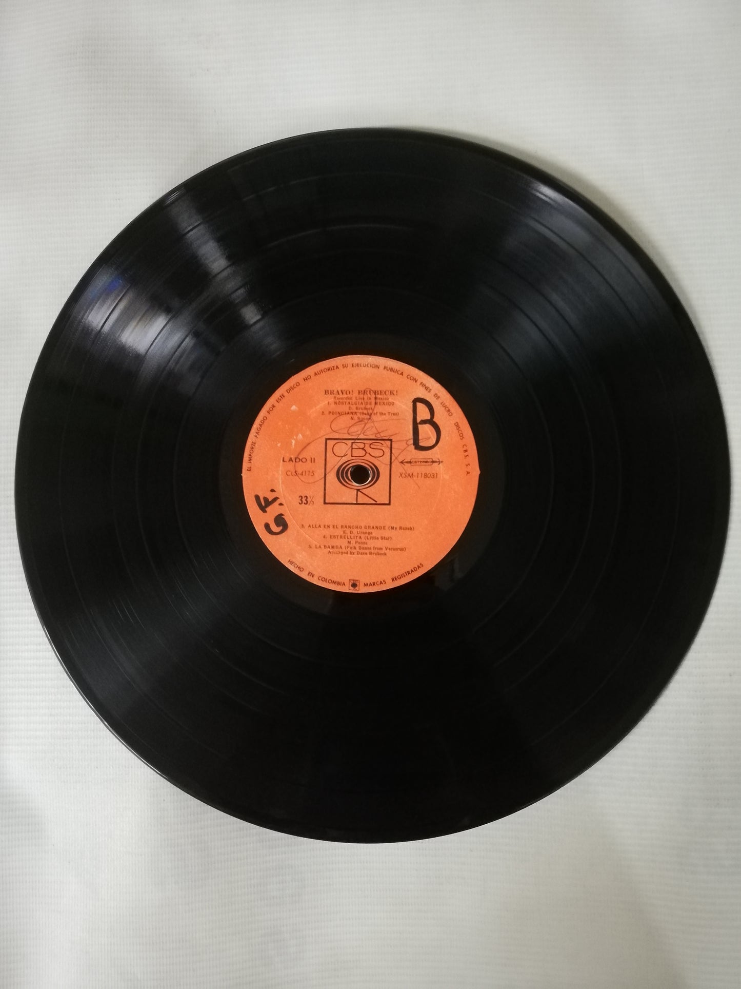 LP THE DAVE BRUBECK QUARTET - BRAVO BRIBECK!