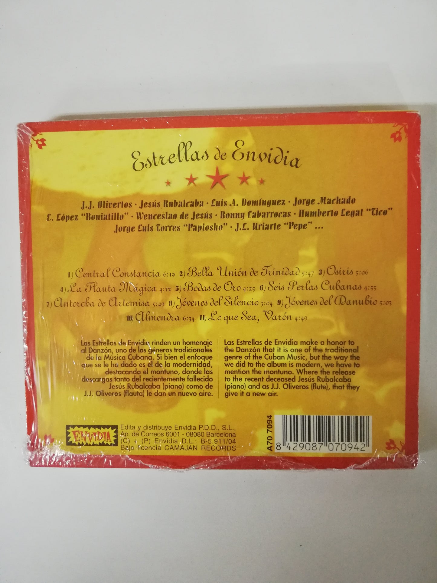 CD ESTRELLAS DE ENVIDIA - DANZÓN EN DESCARGA