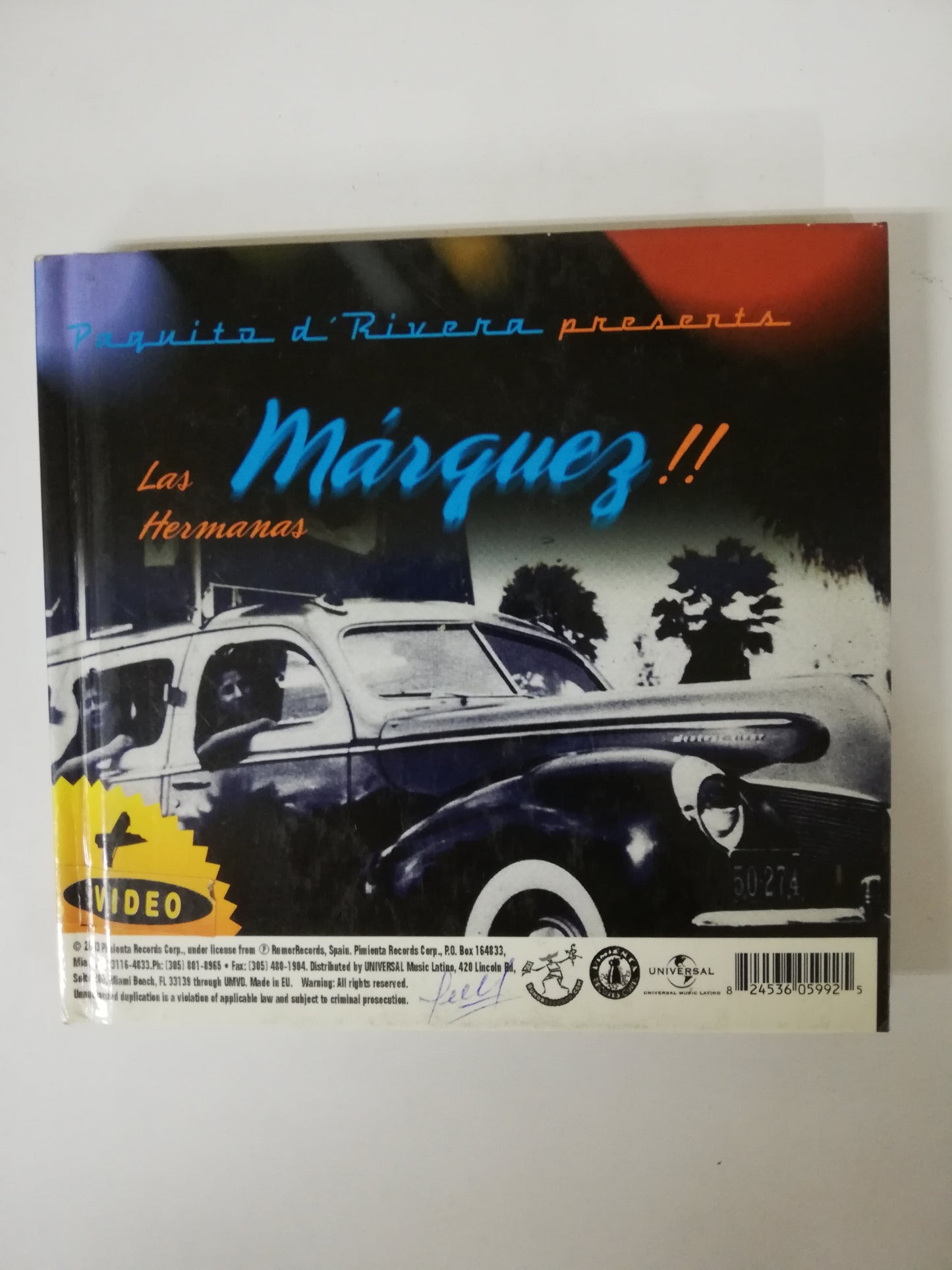 CD LAS HERMANAS MÁRQUEZ - PAQUITO D´ RIVERA PRESENTS LAS HERMANAS MÁRQUEZ