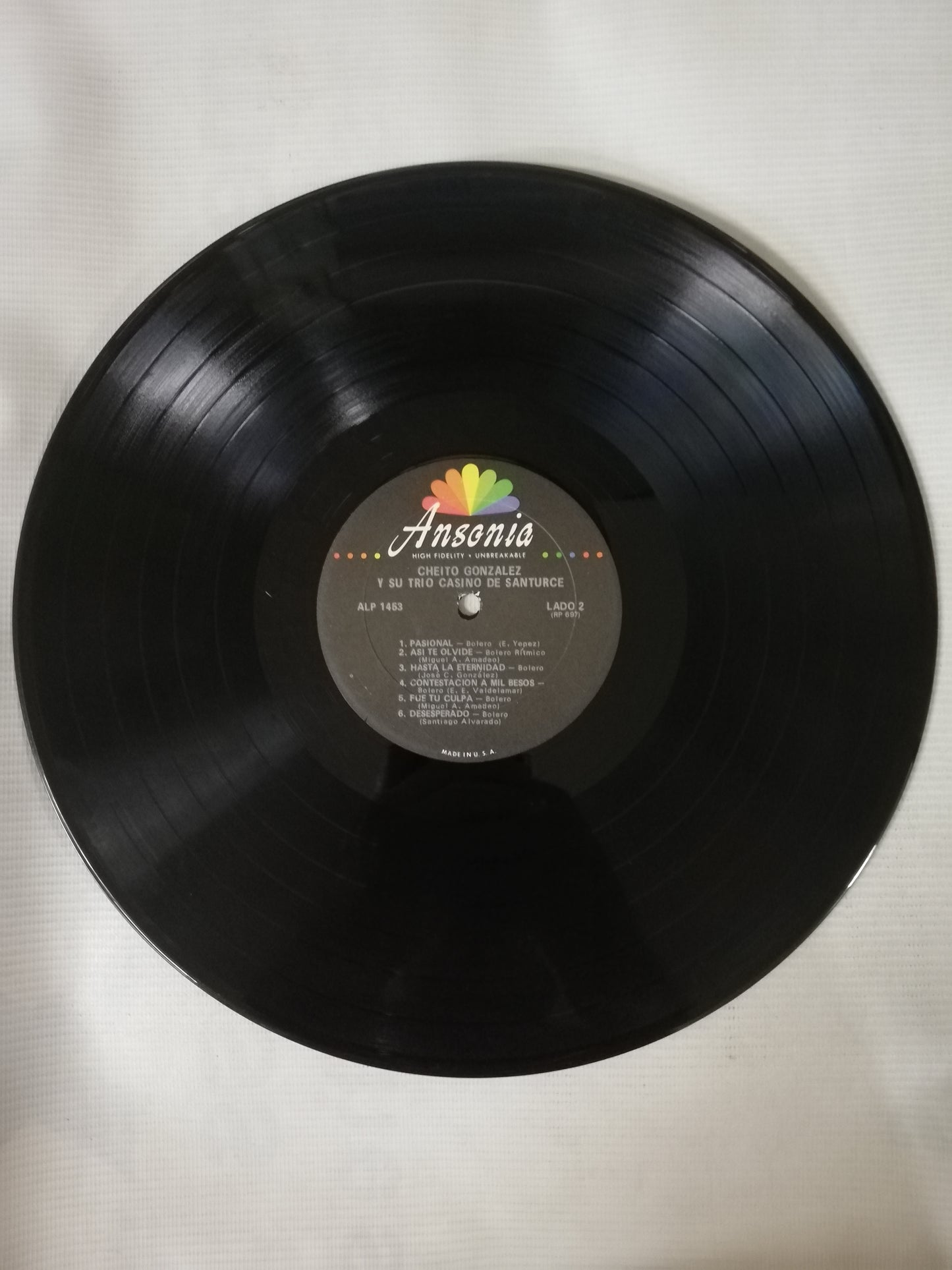 LP CHEITO GONZALEZ Y SU TRIO CASINO DE SANTURCE - EL INOLVIDABLE CHEITO GONZALEZ