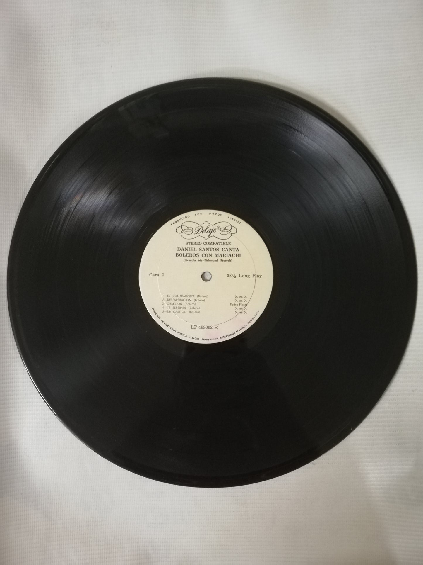 LP DANIEL SANTOS - CANTA BOLEROS CON MARIACHI