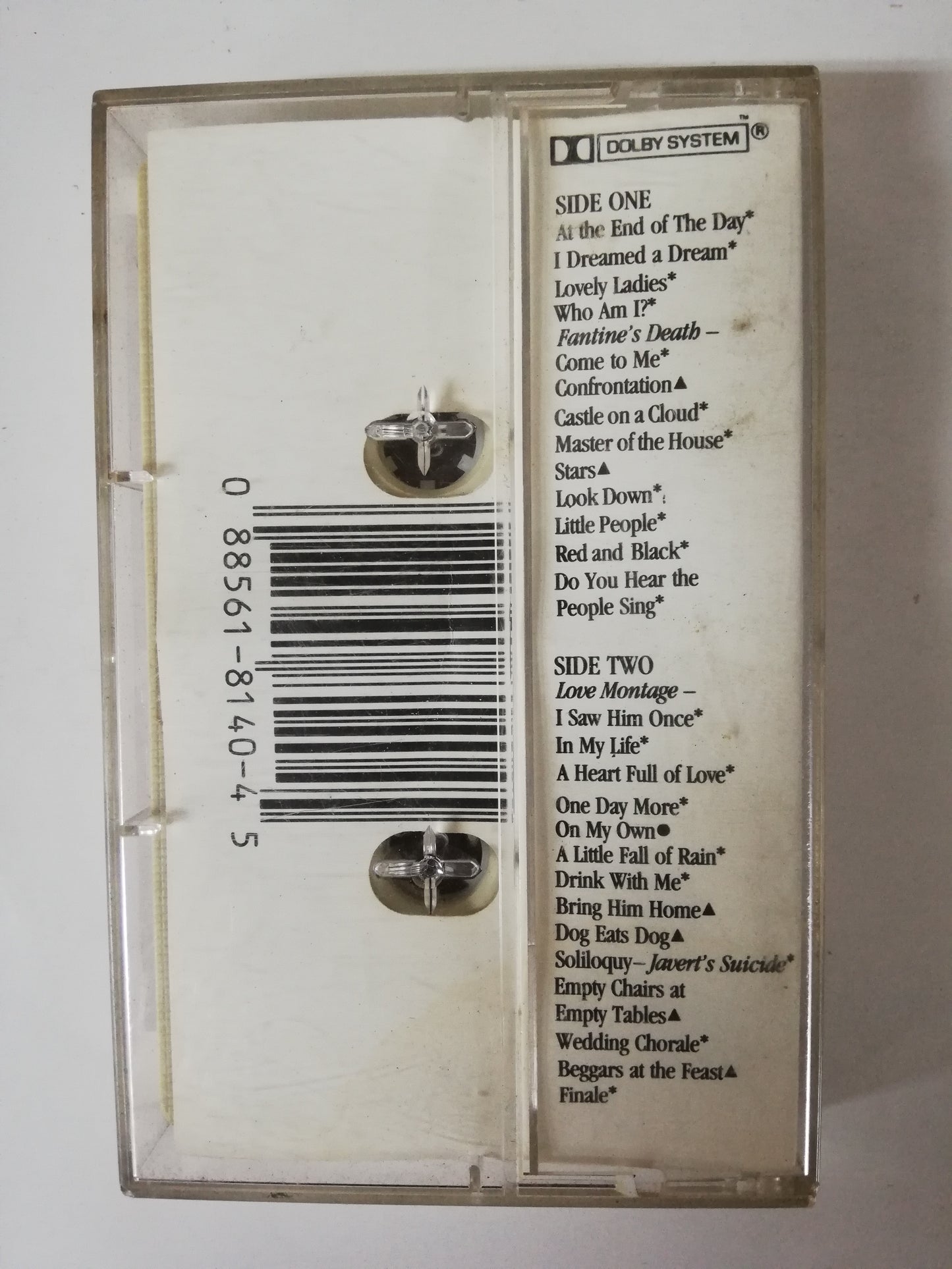 CASSETTE LES MISERABLES - ORIGINAL LONDON CAST ALBUM