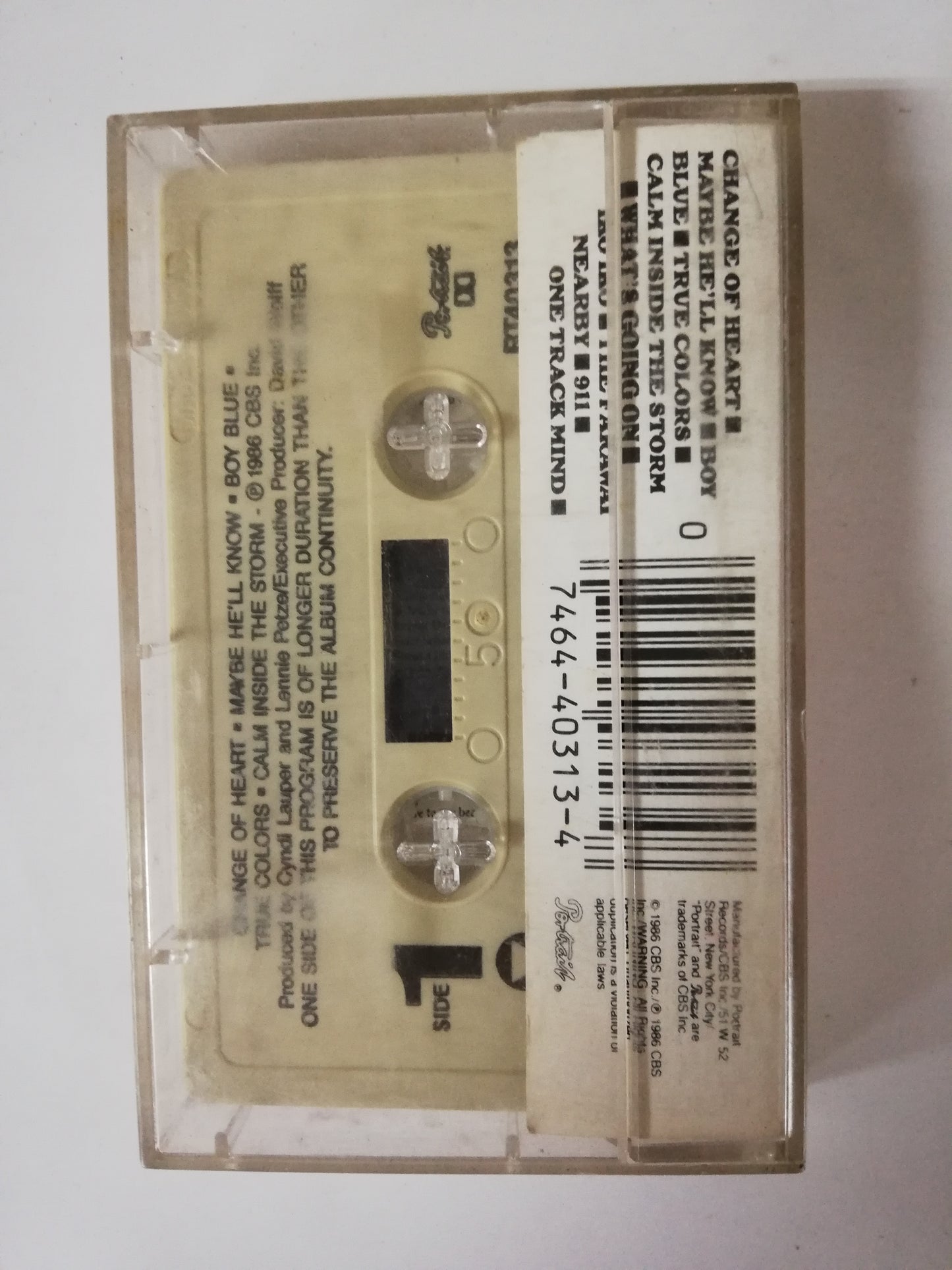 CASSETTE CYNDI LAUPER - TRUE COLORS