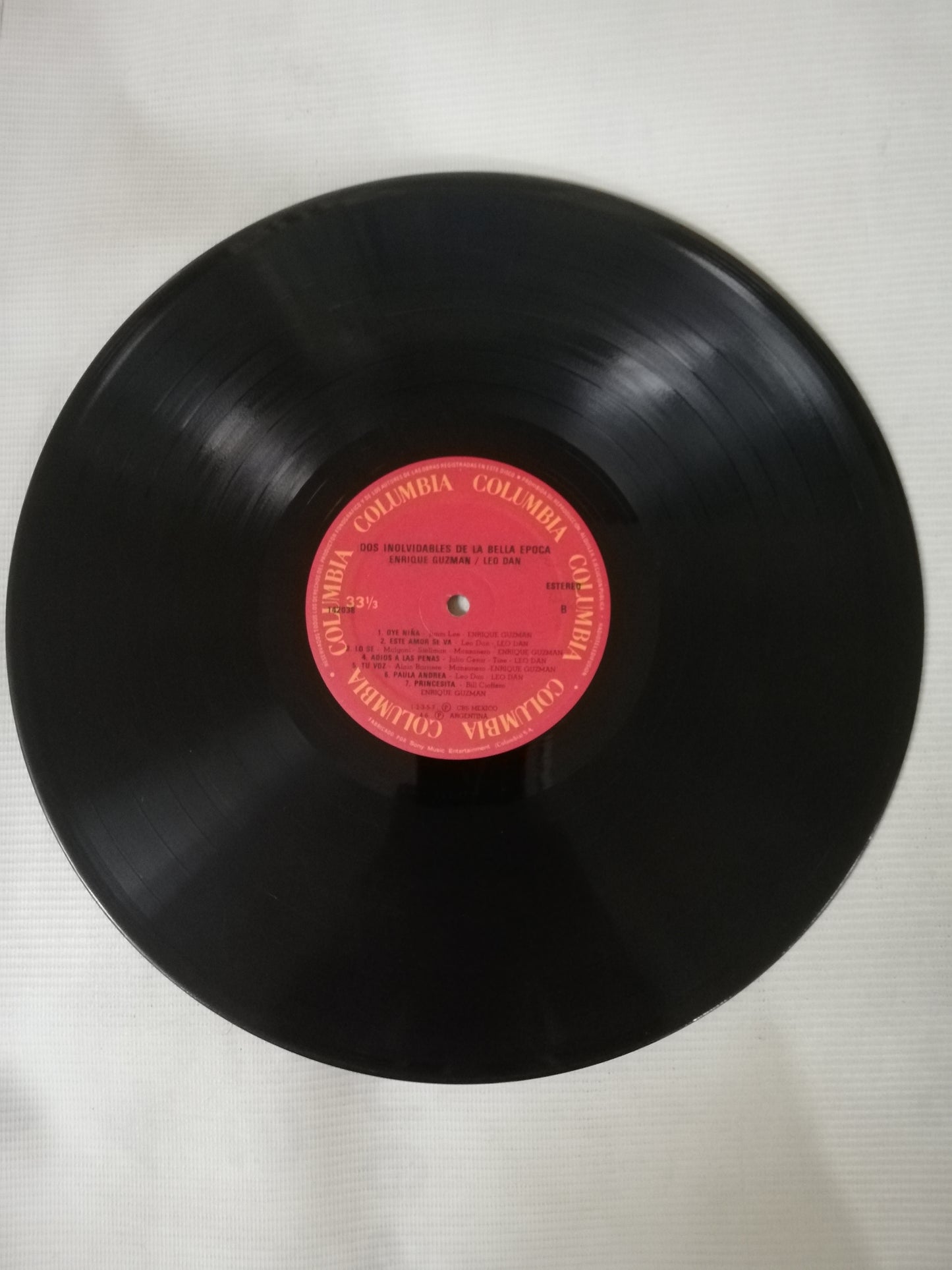 LP ENRIQUE GUZMAN / LEO DAN - DOS INOLVIDABLES DE LA BELLA EPOCA