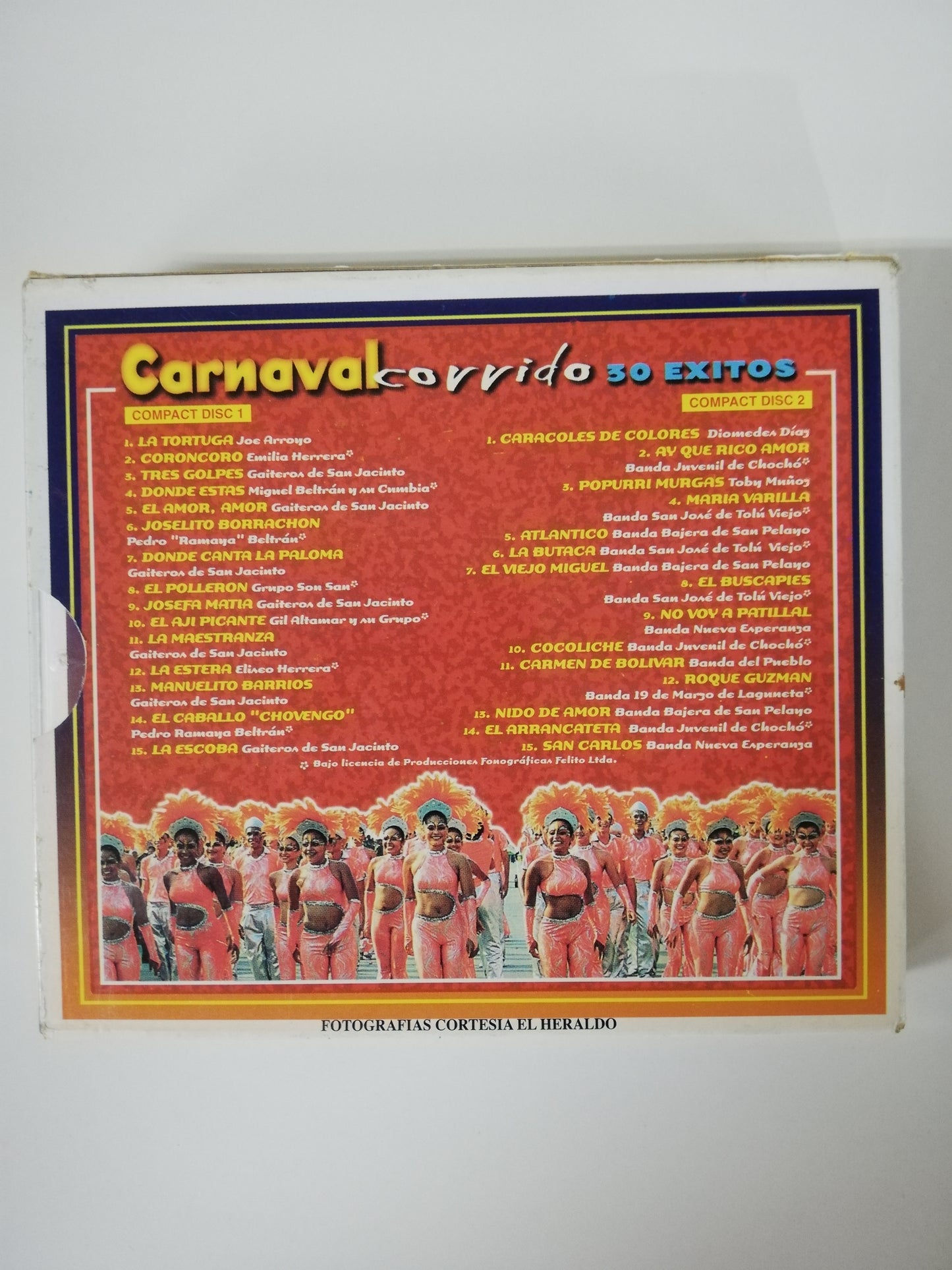 CD CARNAVAL CORRIDO - 30 EXITOS - CD X 2