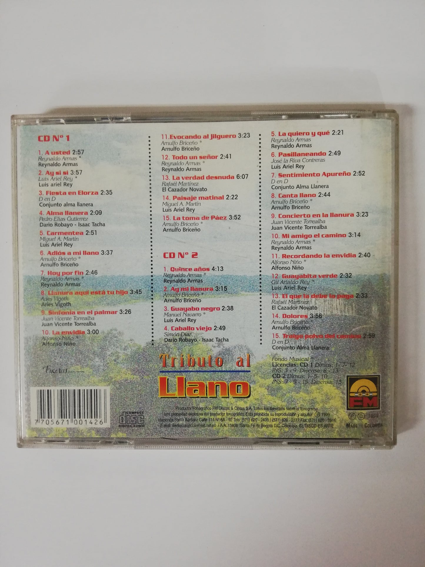 CD TRIBUTO AL LLANO - 30 EXITOS - CD X 2