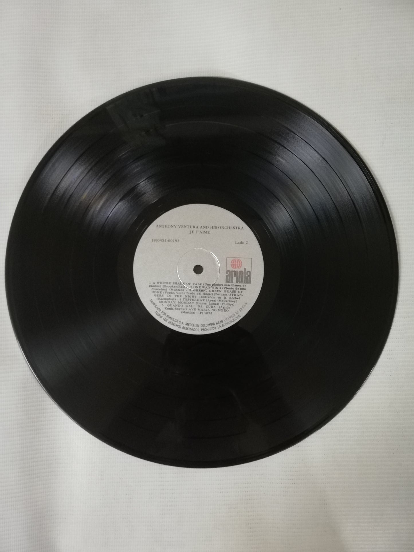 LP ORCHESTER ANTHONY VENTURA - JET´ AIME 1