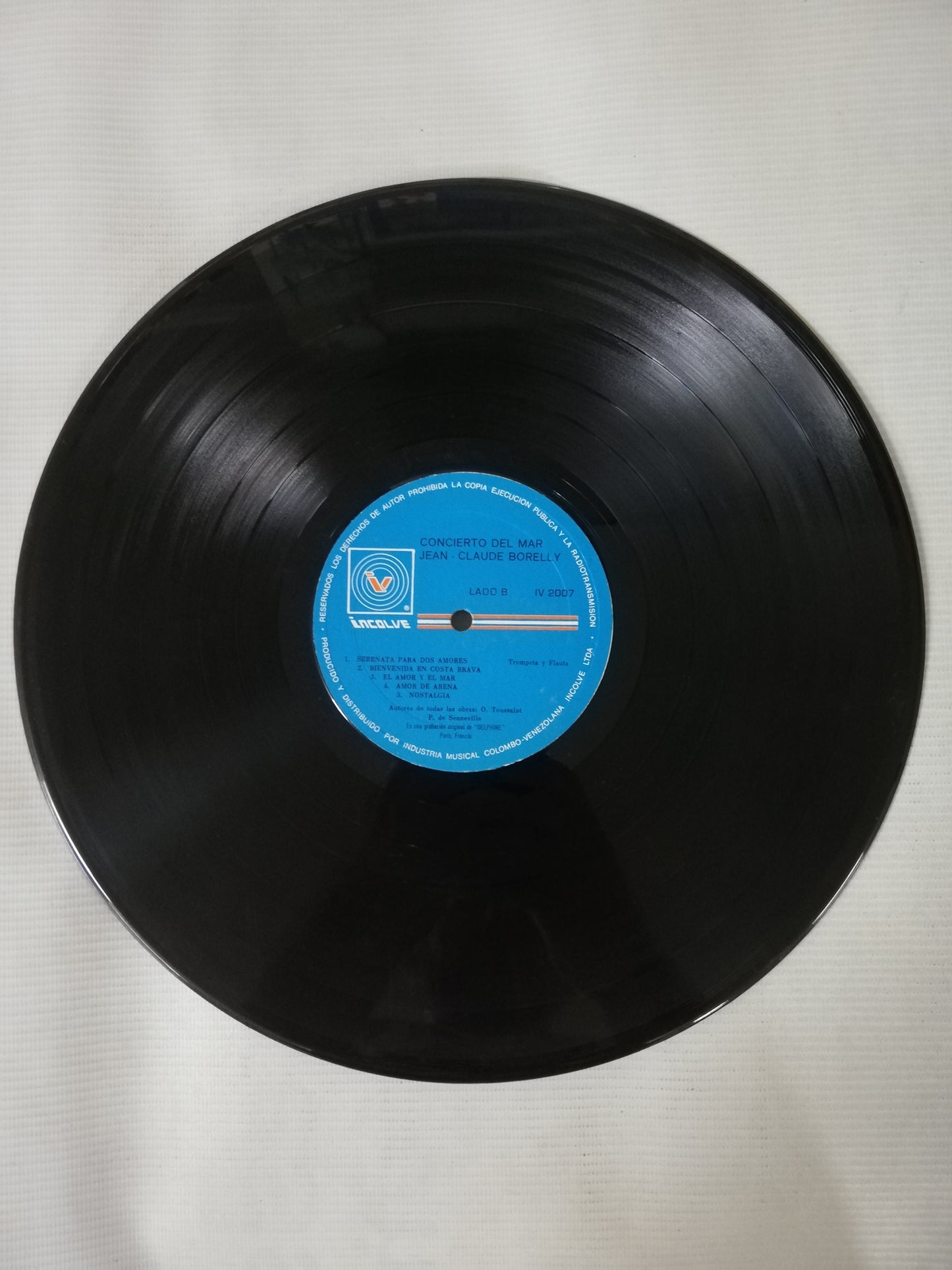 LP JEAN-CLAUDE BORELLY - EL CONCIERTO DEL MAR