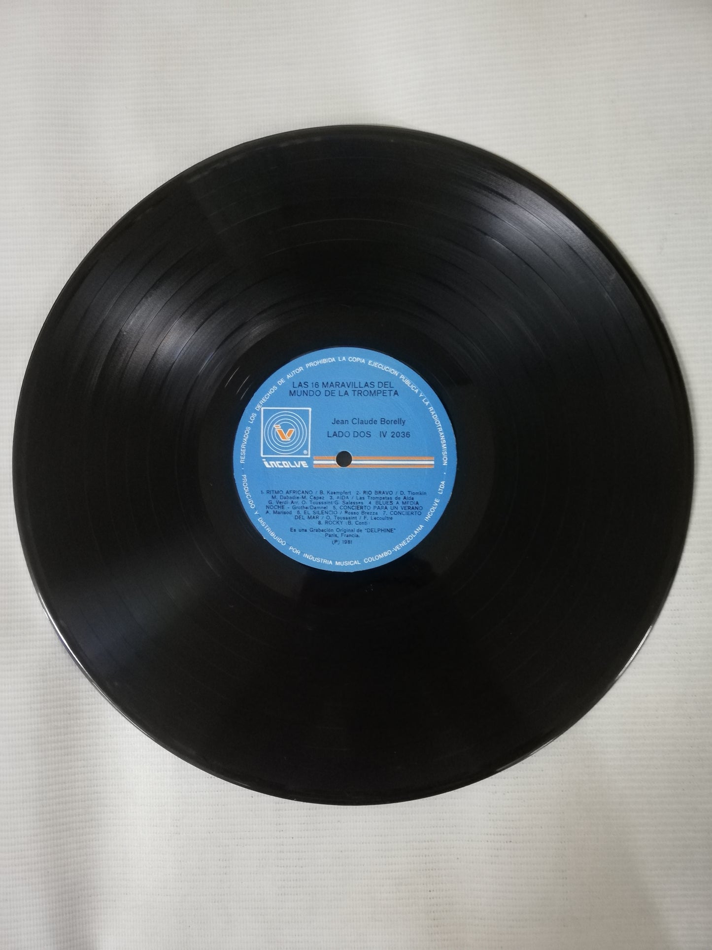 LP JEAN-CLAUDE BORELLY - LES 16 MERVEILLES DU MONDE DE LA TROMPETTE