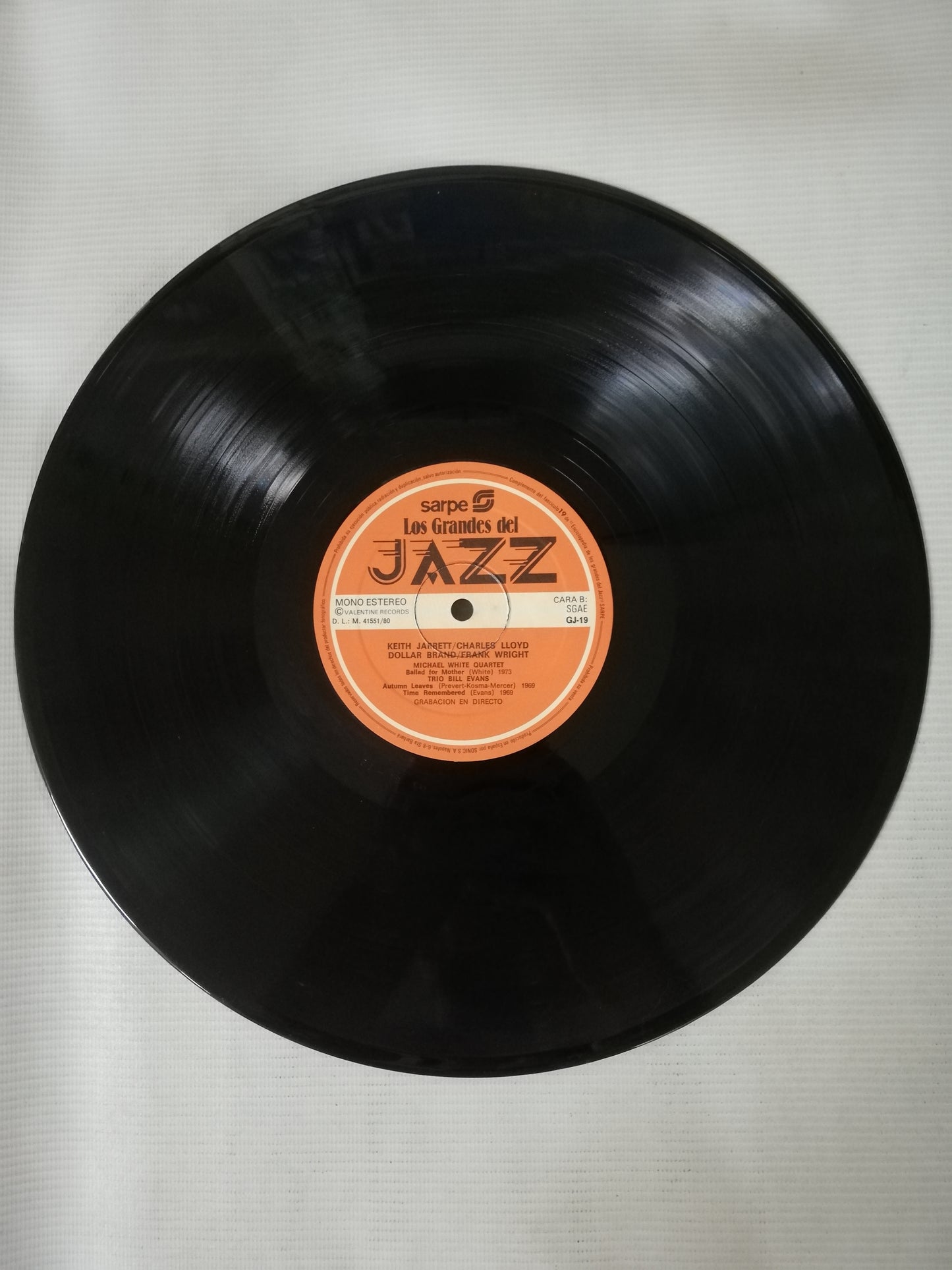 LP KEITH JARRETT / CHARLIE LLOY / DOLLAR BRAND / FRANK WRIGHT - LOS GRANDES DEL JAZZ VOL. 19
