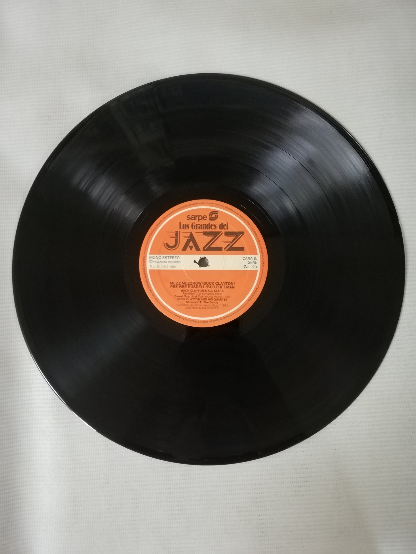 LP PEE WEE RUSSELL / MEZZ MEZZROW / BUD FREEMAN / BUCK CLAYTON - LOS GRANDES DEL JAZZ VOL. 29