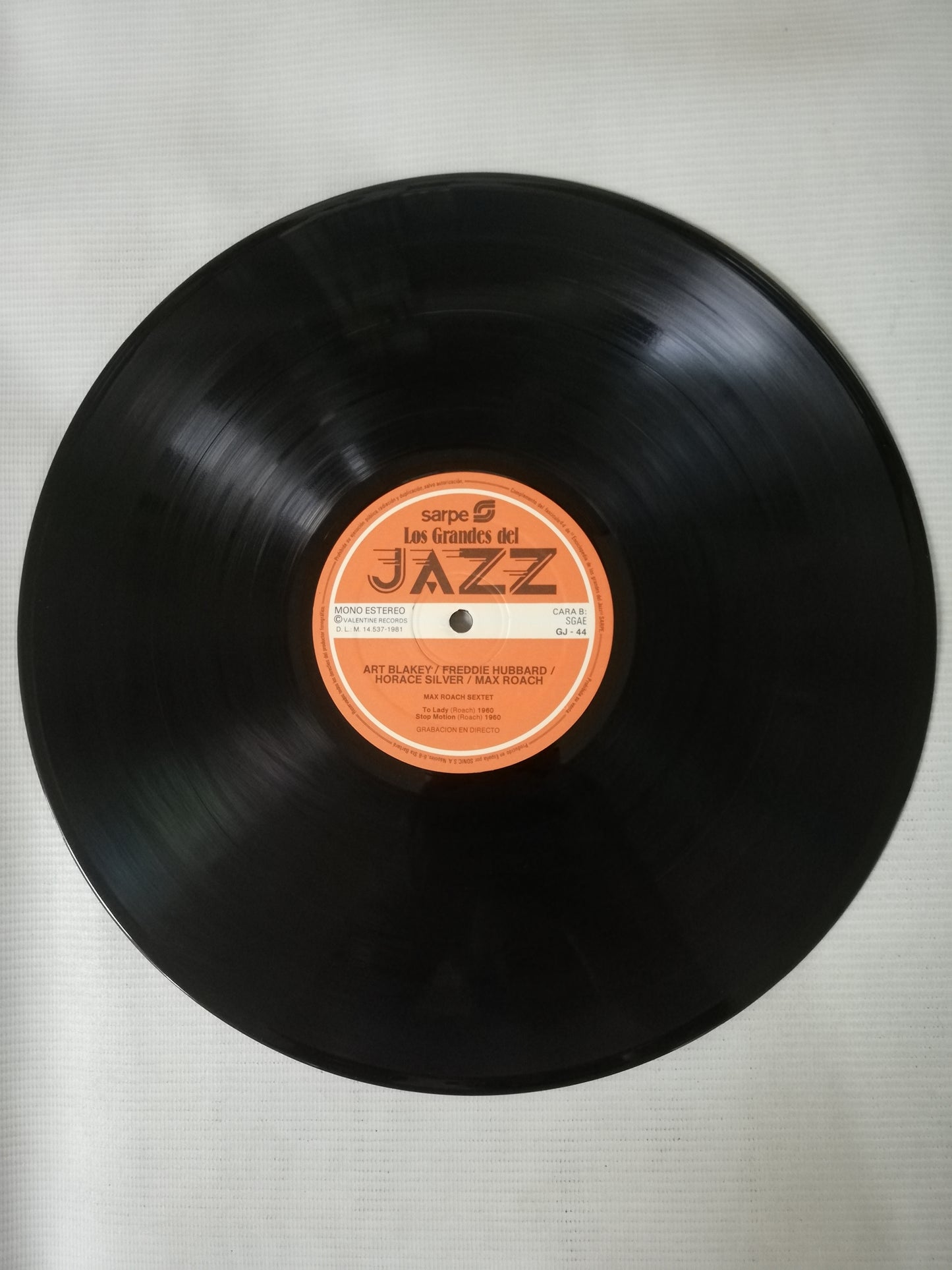 LP ART BLAKEY / FREDDIE HUBBARD / HORACE SLIVER / MAX ROACH - LOS GRANDES DEL JAZZ VOL. 44