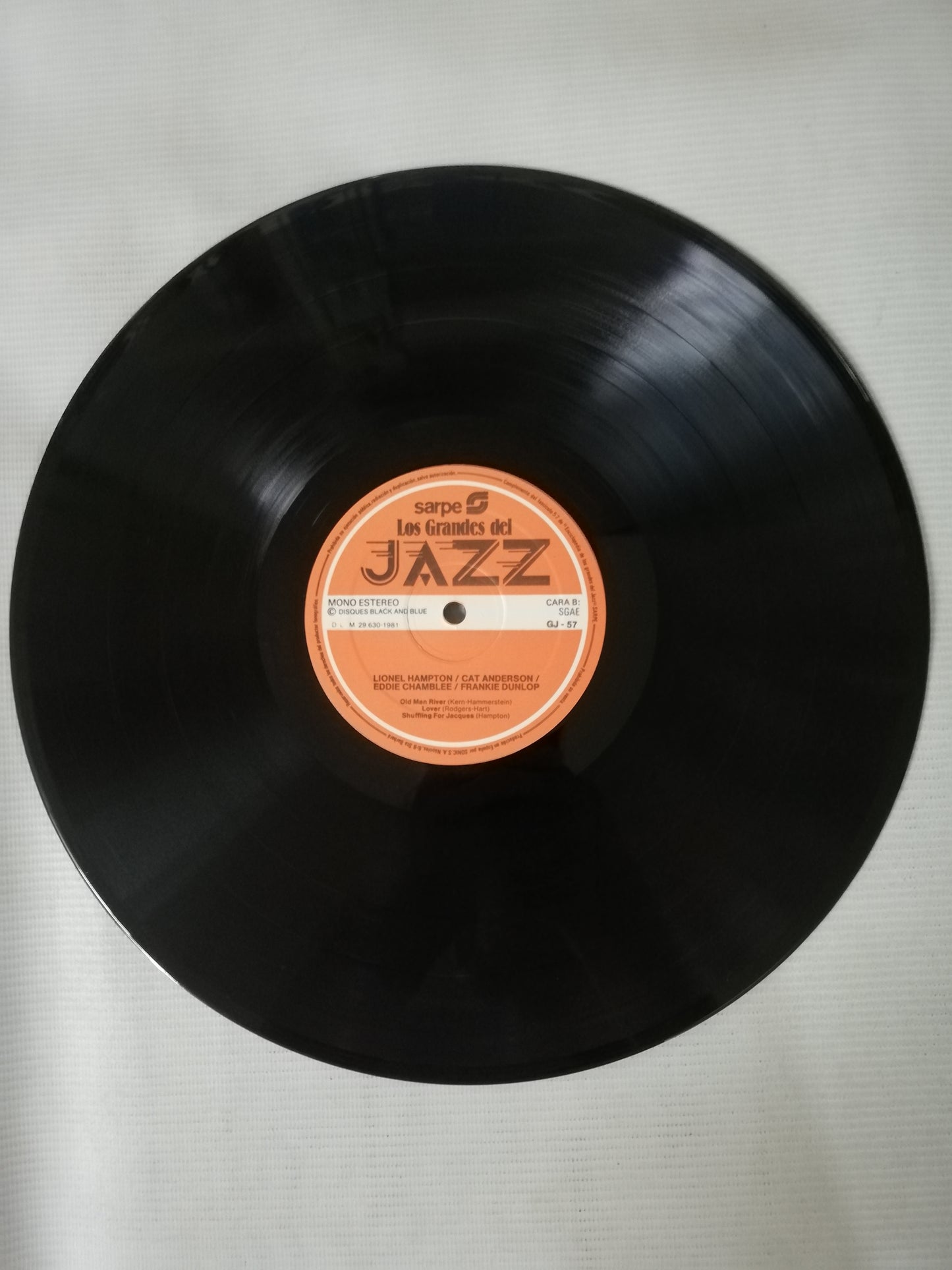 LP LIONEL HAMPTON / CAT ANDERSON / EDDIE CHAMBLEE / FRANKIE DUNLOP - LOS GRANDES DEL JAZZ VOL. 57