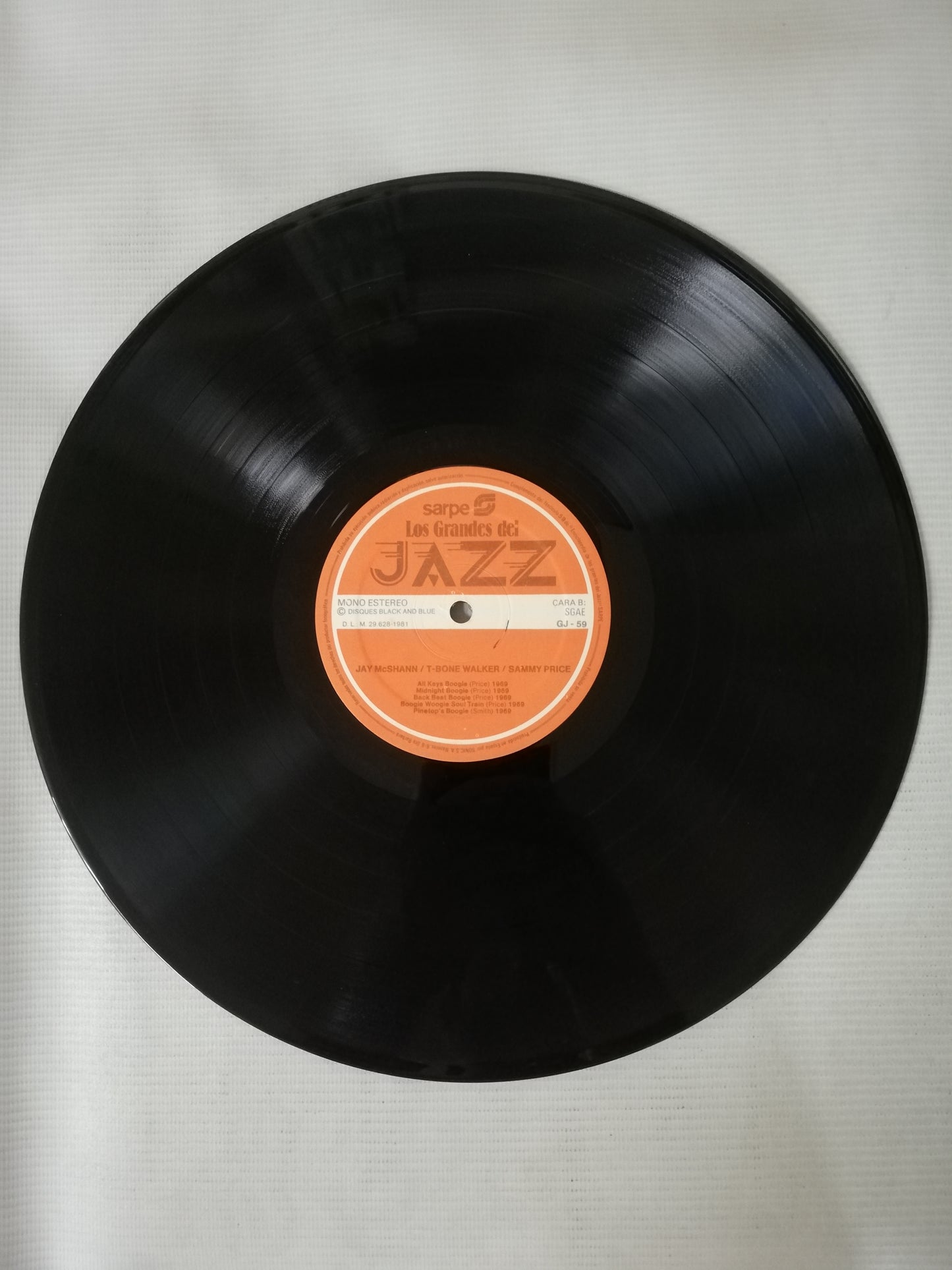 LP JAY McSHANN / T. BONE WALKER / SAMMY PRICE - LOS GRANDES DEL JAZZ VOL. 59
