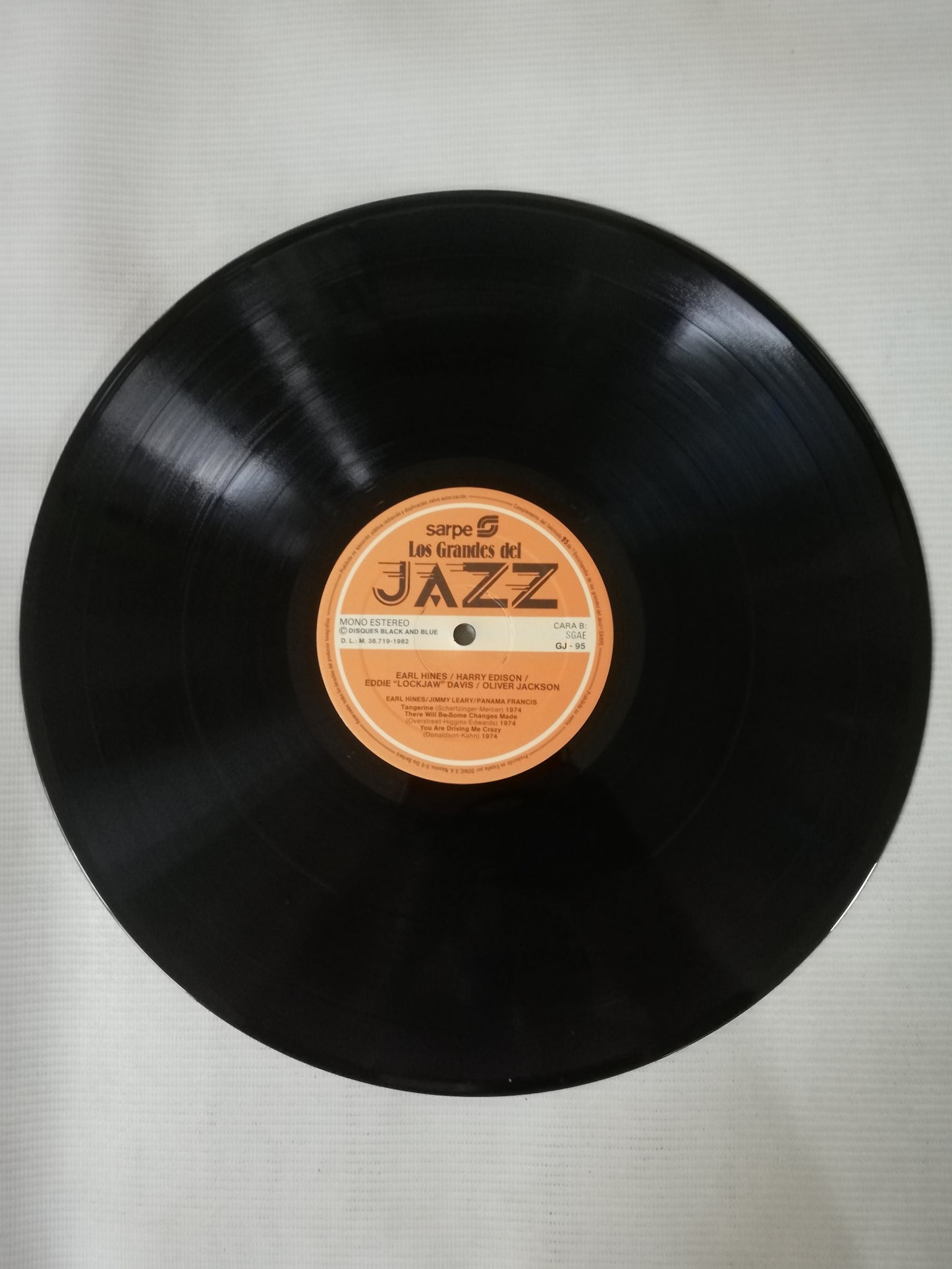 LP EARL HINES / EDDIE "LOCKJAW" DAVIS / OLIVER JACKSON / HARRY EDISON - LOS GRANDES DEL JAZZ VOL. 95