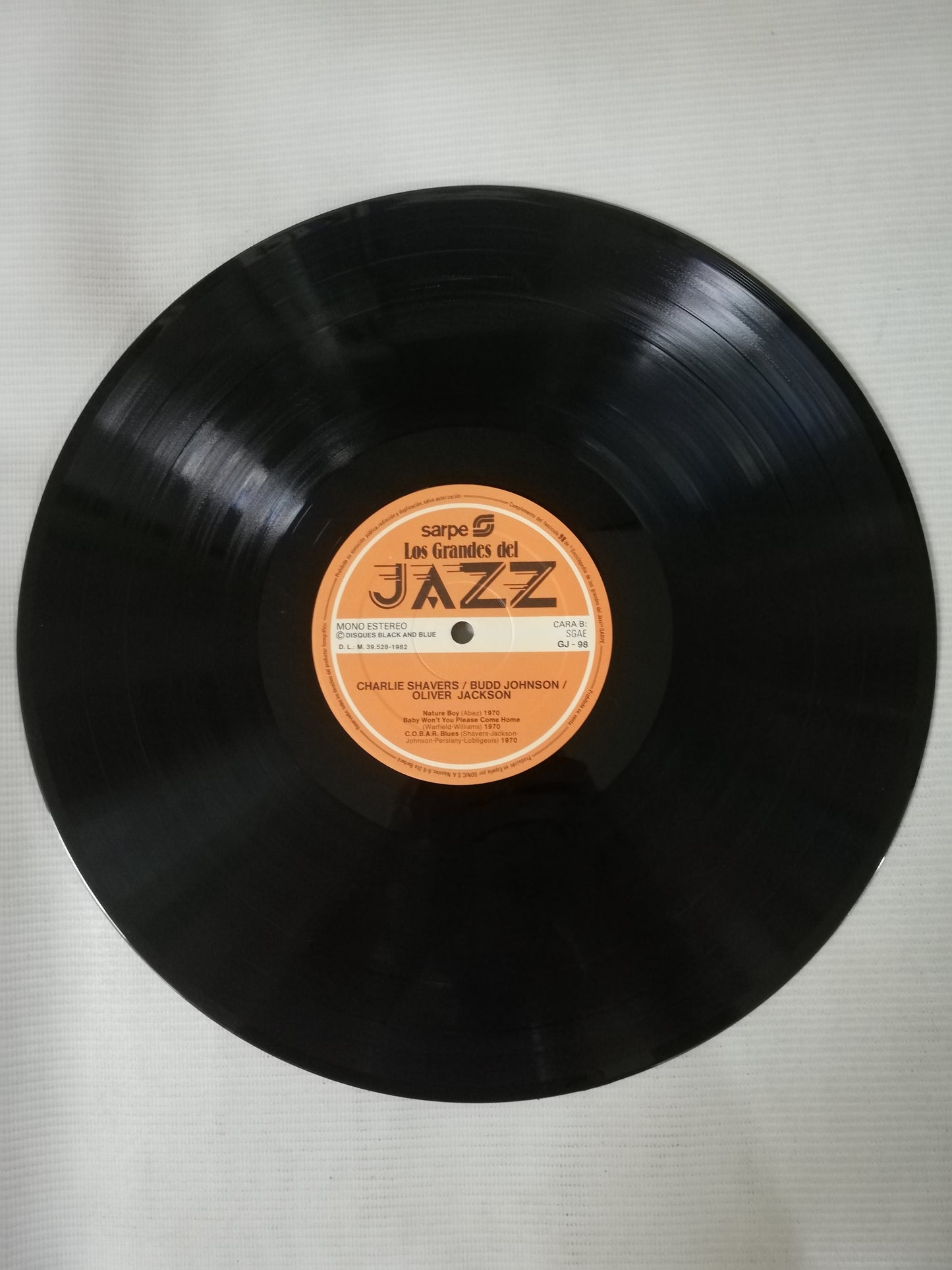 LP CHARLIE SHAVERS / BUDD JOHNSON / OLIVER JACKSON - LOS GRANDES DEL JAZZ VOL. 98