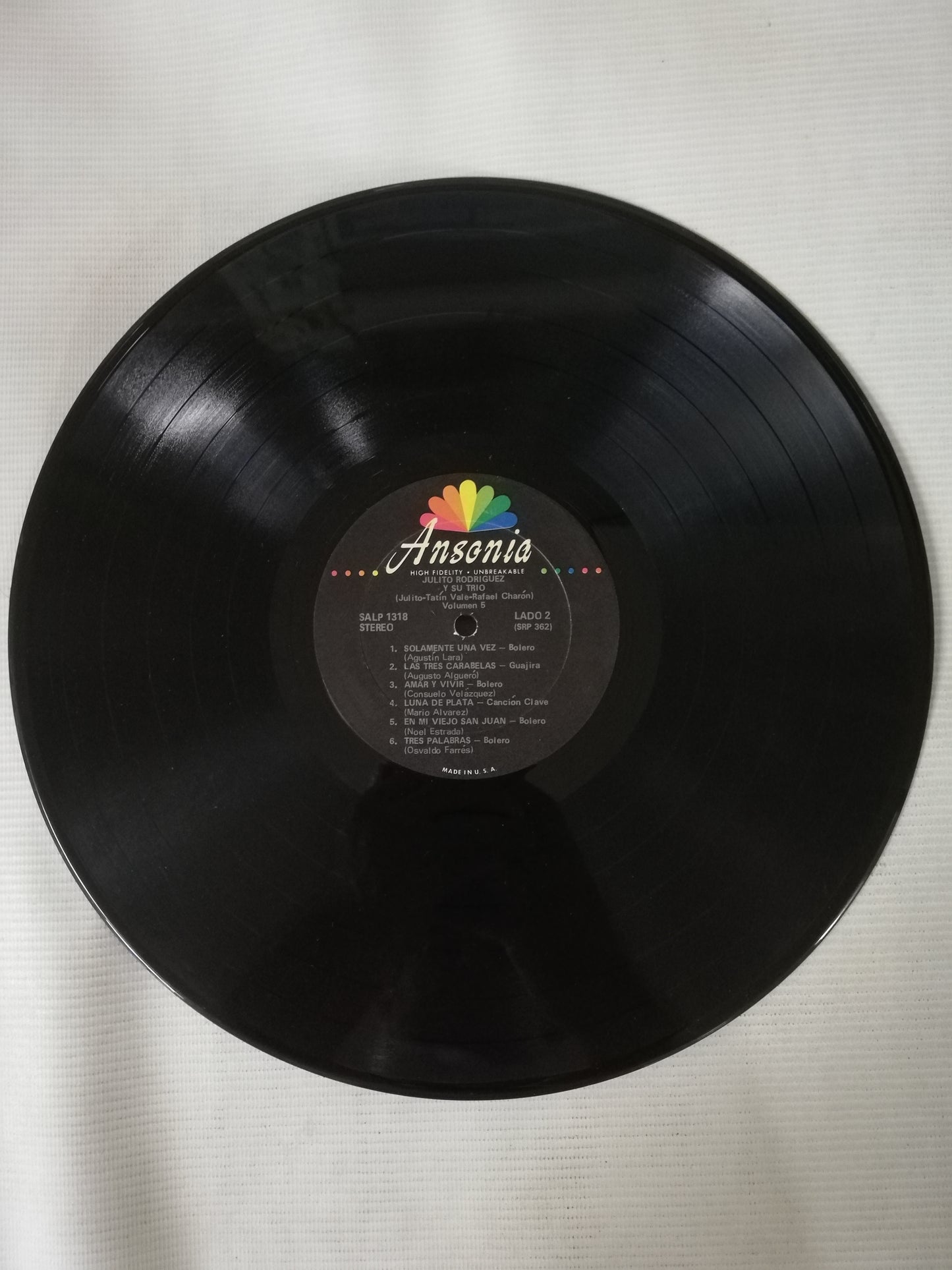 LP JULITO RODRIGUEZ Y SU TRIO - CANTANDO AL AYER VOL. 5