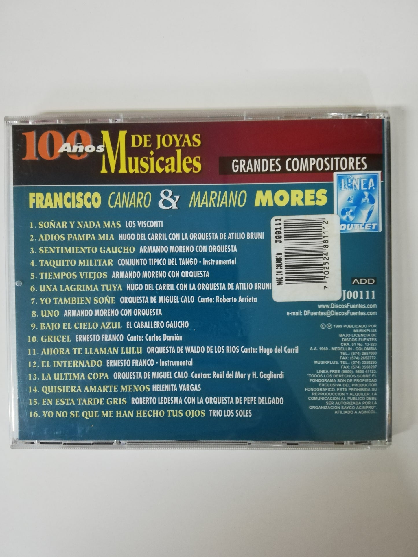 CD FRANCISCO CANARO & MARIANO MORES - GRANDES COMPOSITORES