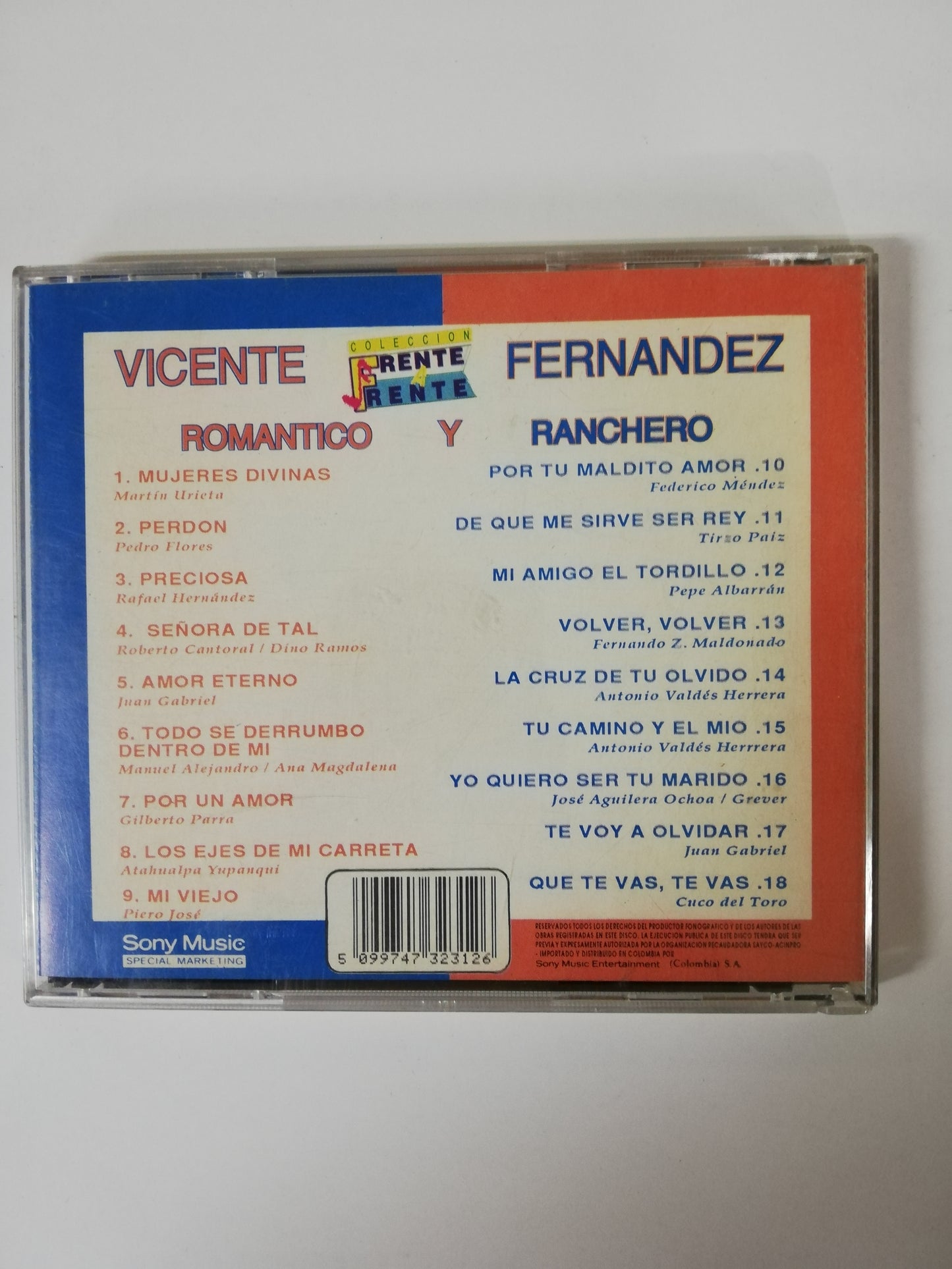 CD VICENTE FERNANDEZ - ROMÁNTICO Y RANCHERO