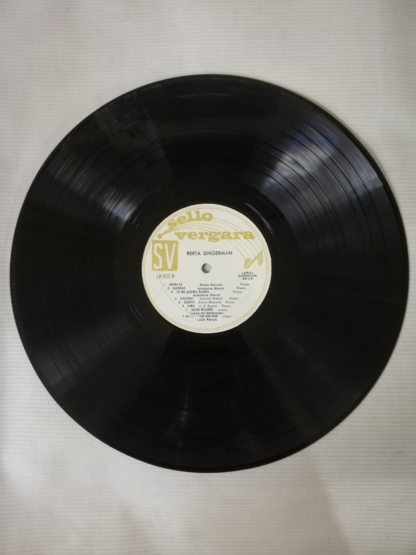 LP BERTA SINGERMAN - RECITAL - CANCIÓN DE LA VIDA PROFUNDA...