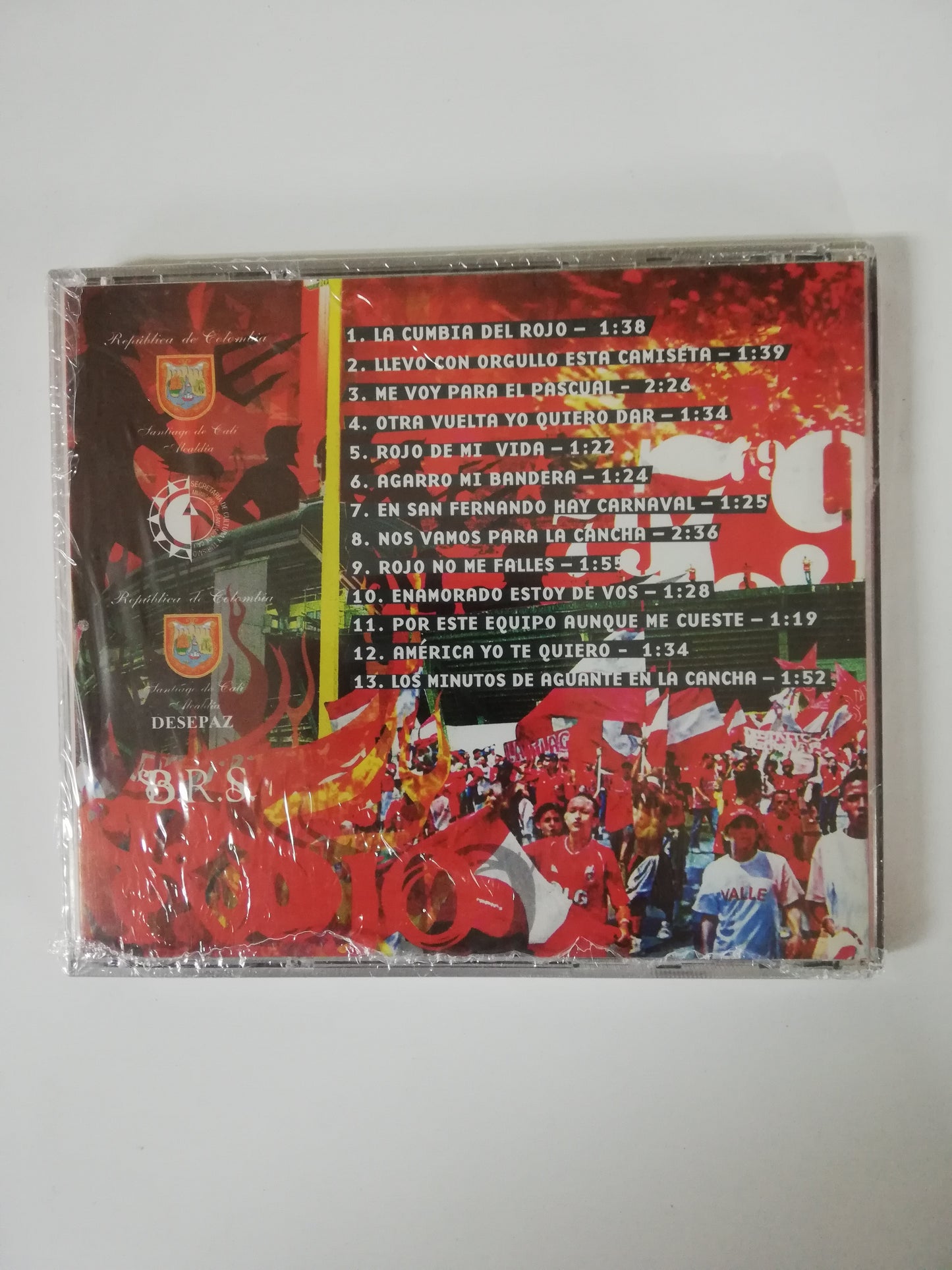 CD B.R.S. LA HINCHADA DE LOS CANTOS - LA CUMBIA DEL ROJO