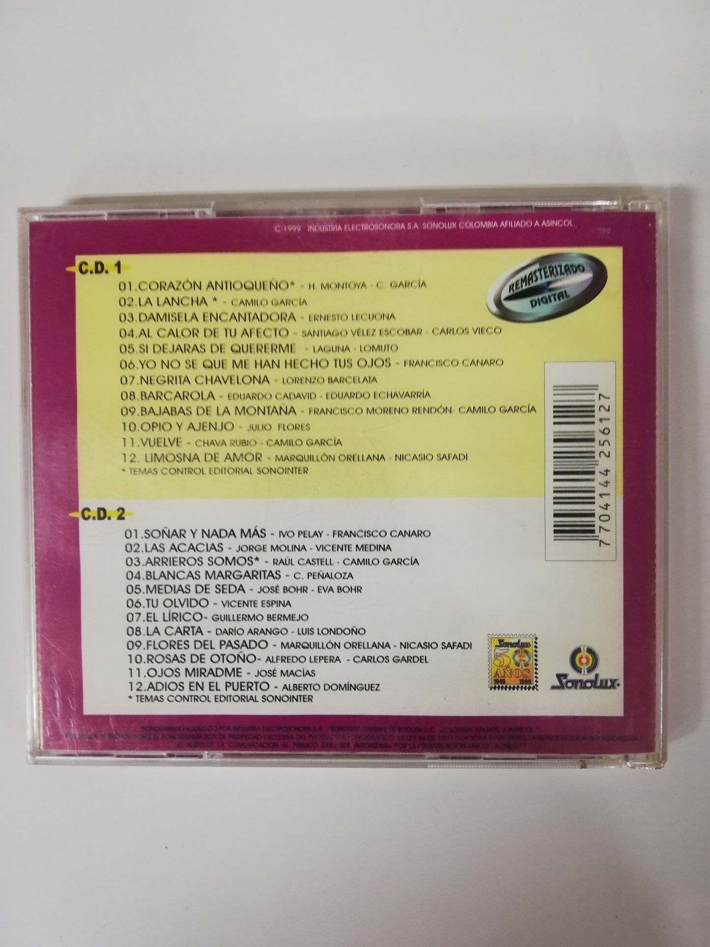 CD DUETO DE ANTAÑO - COLECCIÓN DOBLE PLATINO - CD X 2