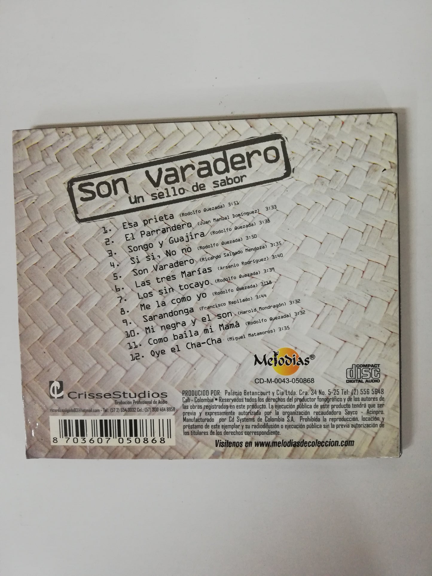 CD SON VARADERO - UN SELLO DE SABOR
