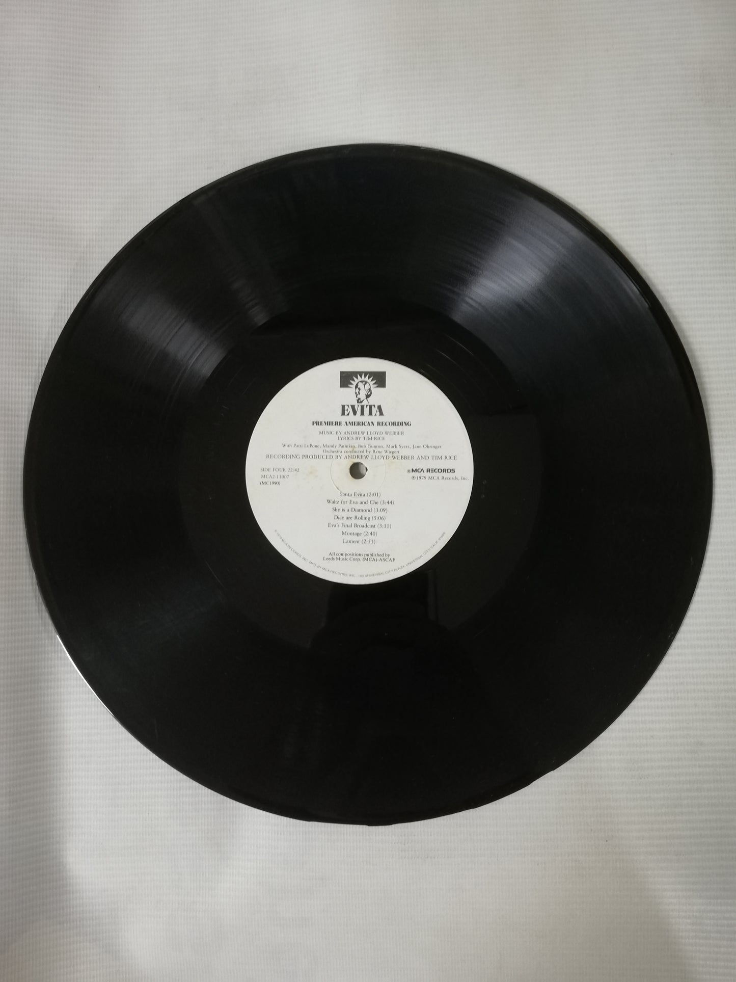 LP ANDREW LLOYD AND TIM RICE - EVITA - VINYL X 2