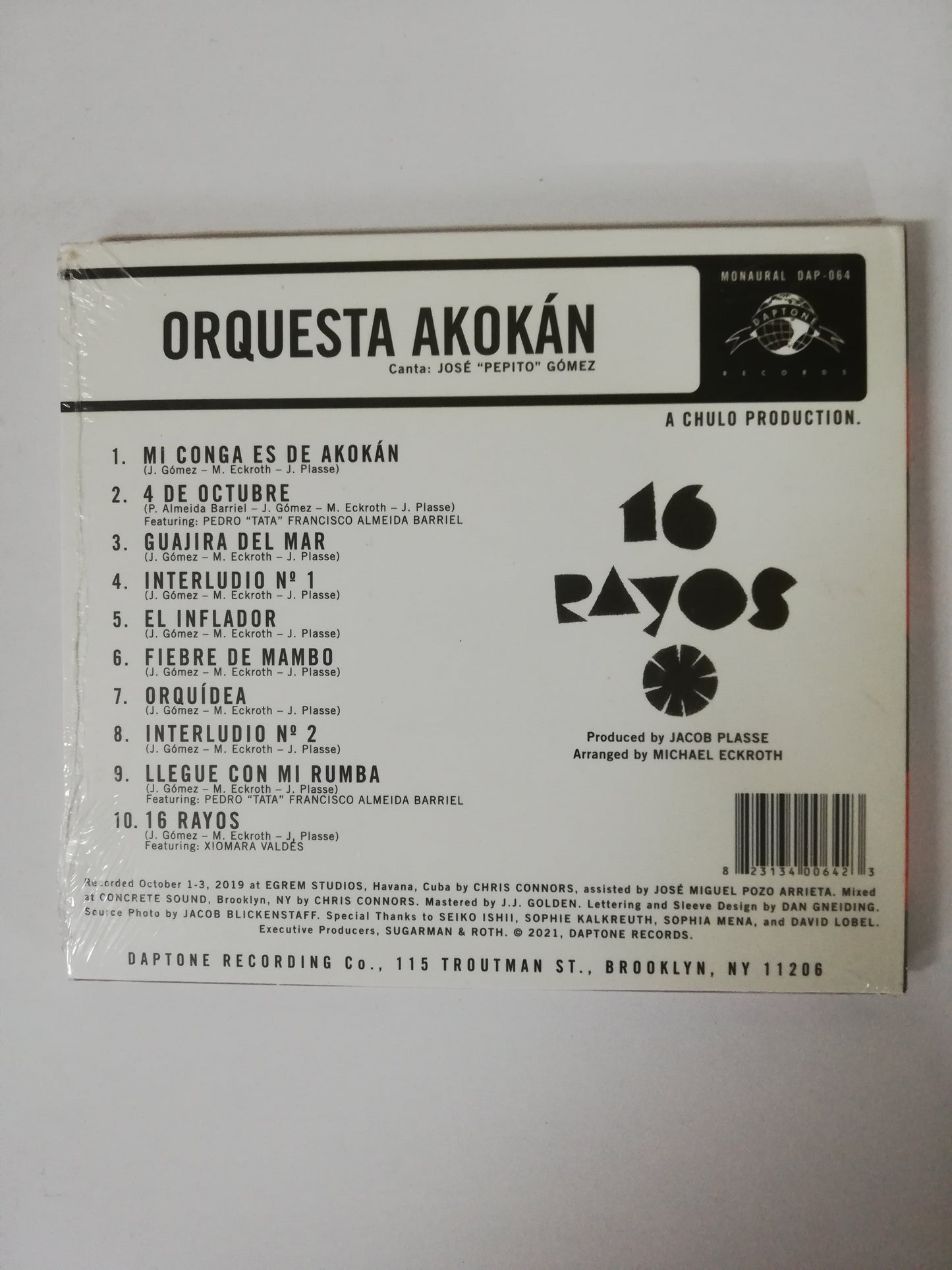 CD ORQUESTA AKOKÁN - 16 RAYOS