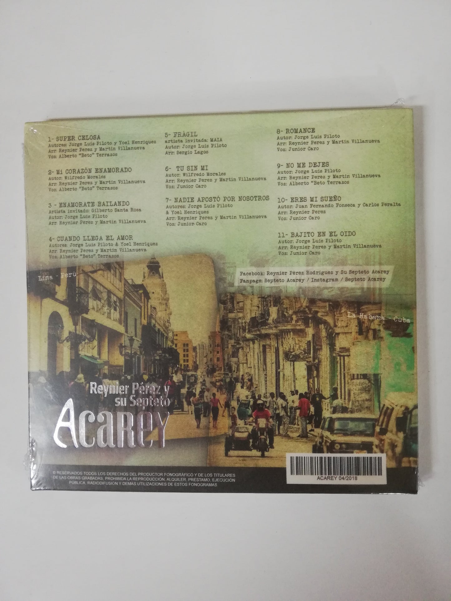 CD REYNIER PEREZ Y SU SEPTETO ACAREY - ENAMORATE BAILANDO