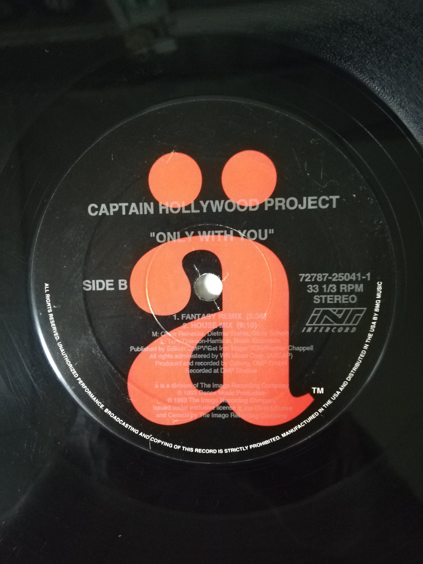 LP CAPTAIN HOLLYWOOD PROJECT - ONLY WITH YOU