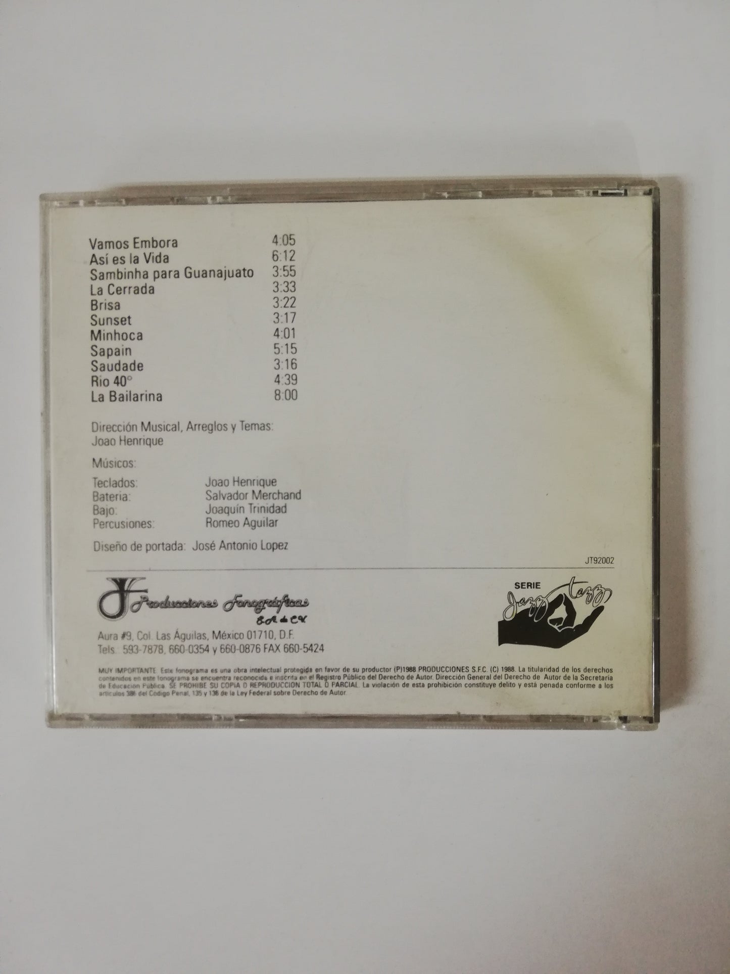 CD JOAO HENRIQUE - JAZZ LATINO