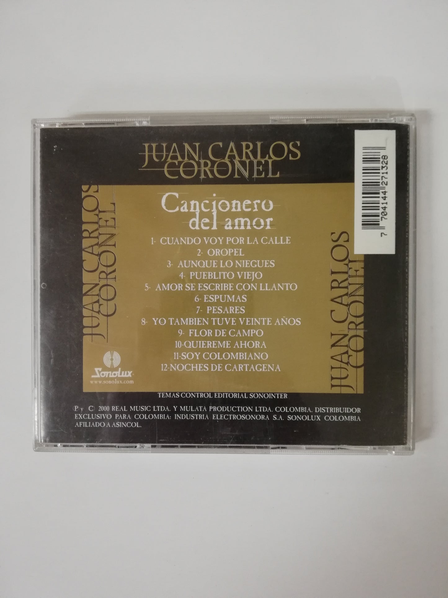 CD JUAN CARLOS CORONEL - CANCIONERO DE AMOR