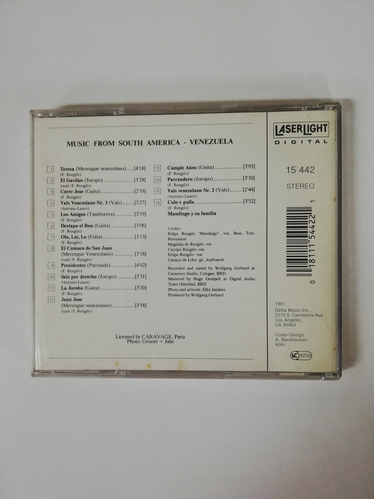 CD MANDINGO Y SU FAMILIA - MUSIC FROM SOUTH AMERICA - VENEZUELA