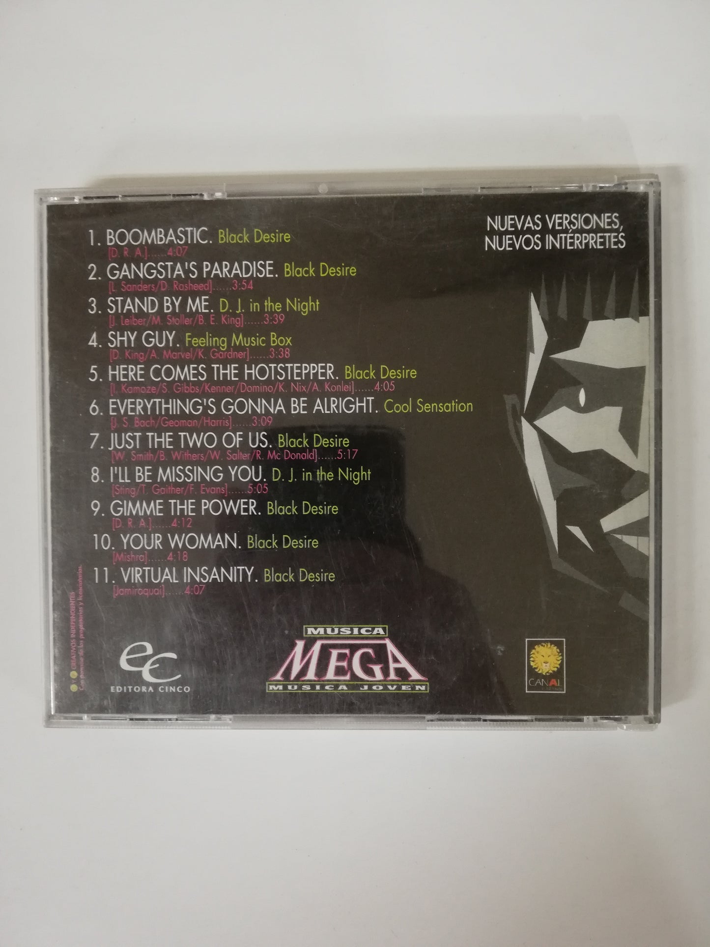 CD 100% BLACK MUSIC - NUEVAS VERSIONES, NUEVOS INTÉRPRETES