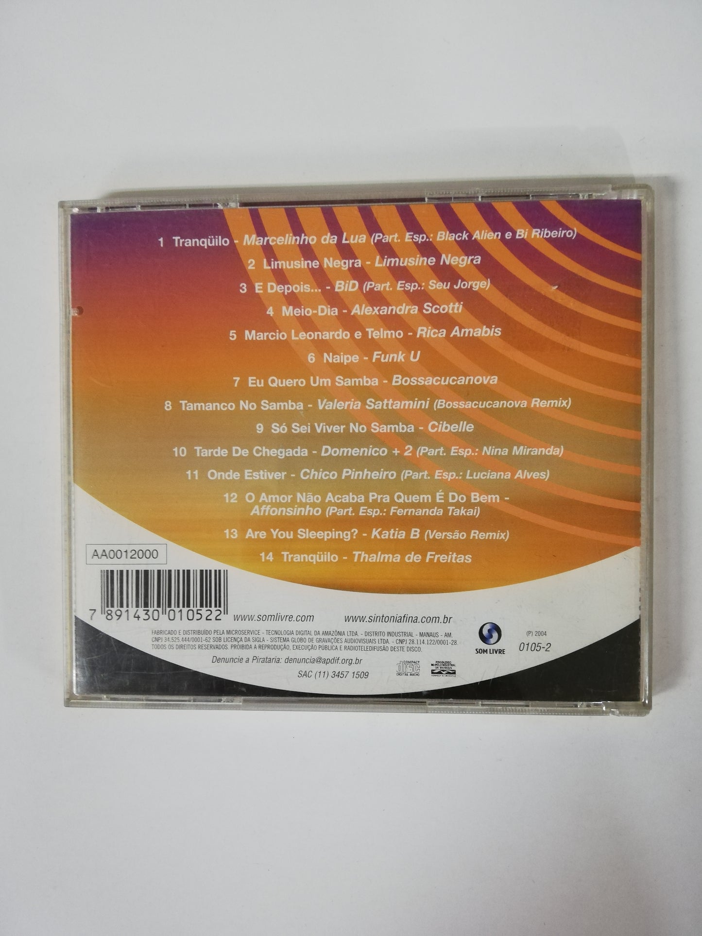 CD NELSON MOTTA APRESENTA: SINTONIA FINA VOL. 1 - VARIOS ARTISTAS