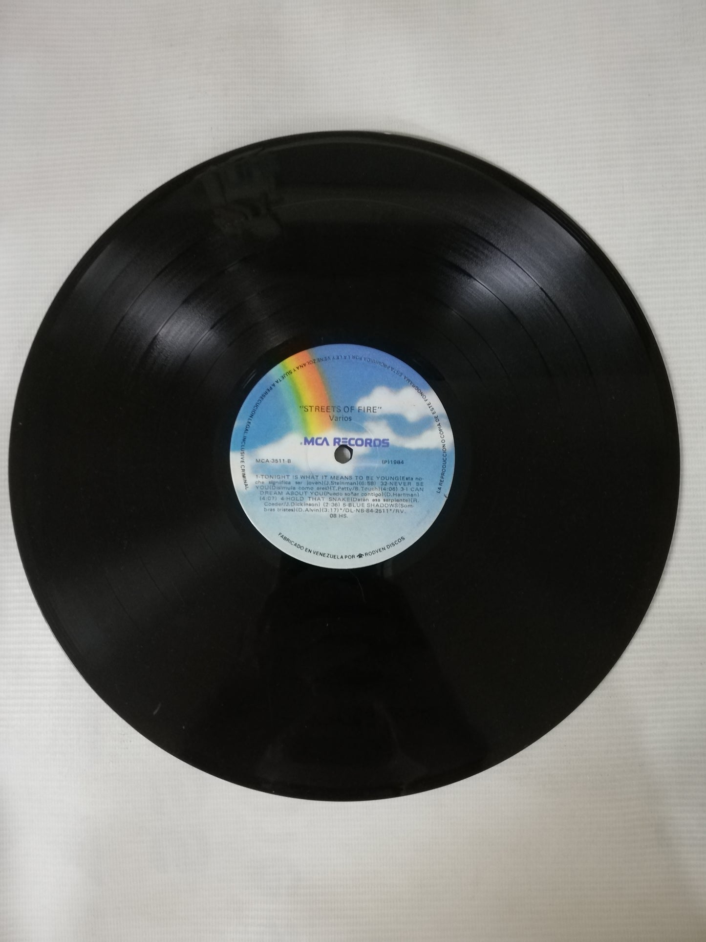 LP STREETS OF FIRE - MUSIC OF THE ORIGINAL MOTION PICTURE SOUNDTRACK